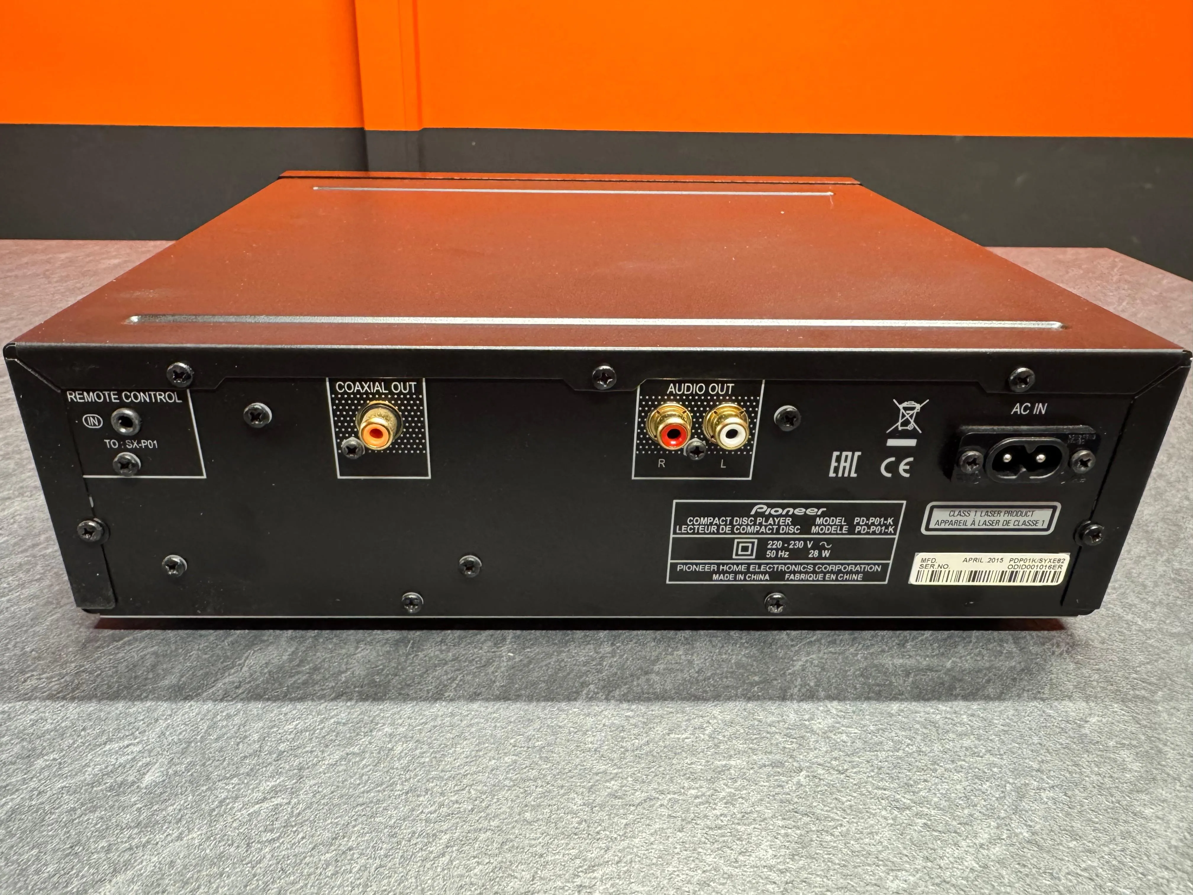 CD Player Hi-Fi Pioneer PD-P01, DAC 192kHz/32-bit, USB, MP3/WMA/WAV, Digital Coaxial, fara telecomanda, negru - imagine 3