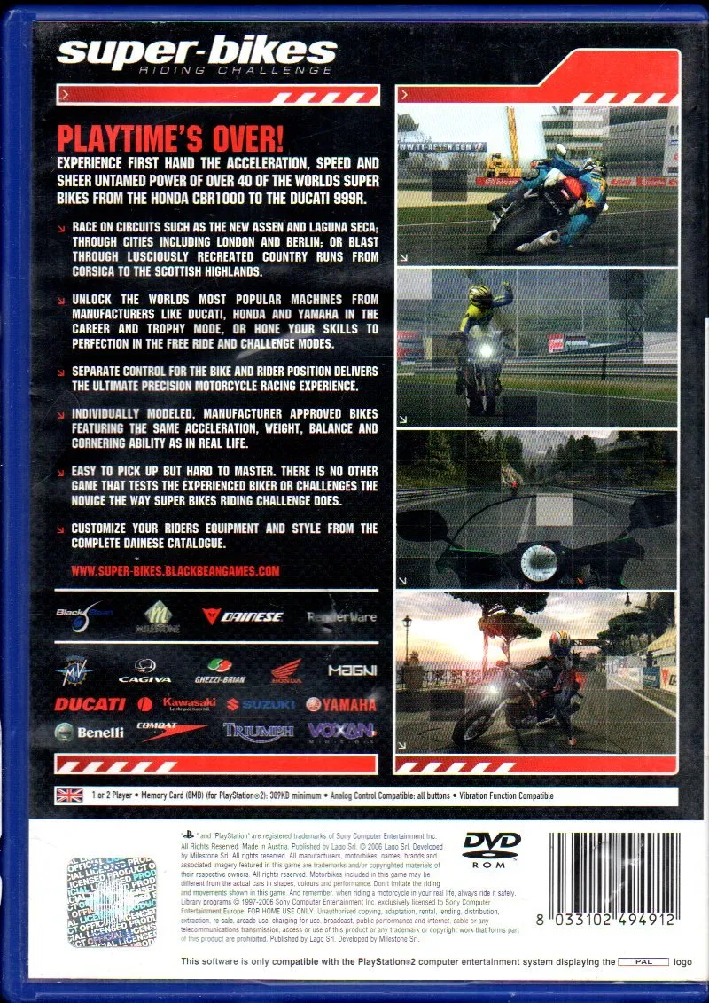Super-Bikes Riding Challenge - Joc PS2 - imagine 2