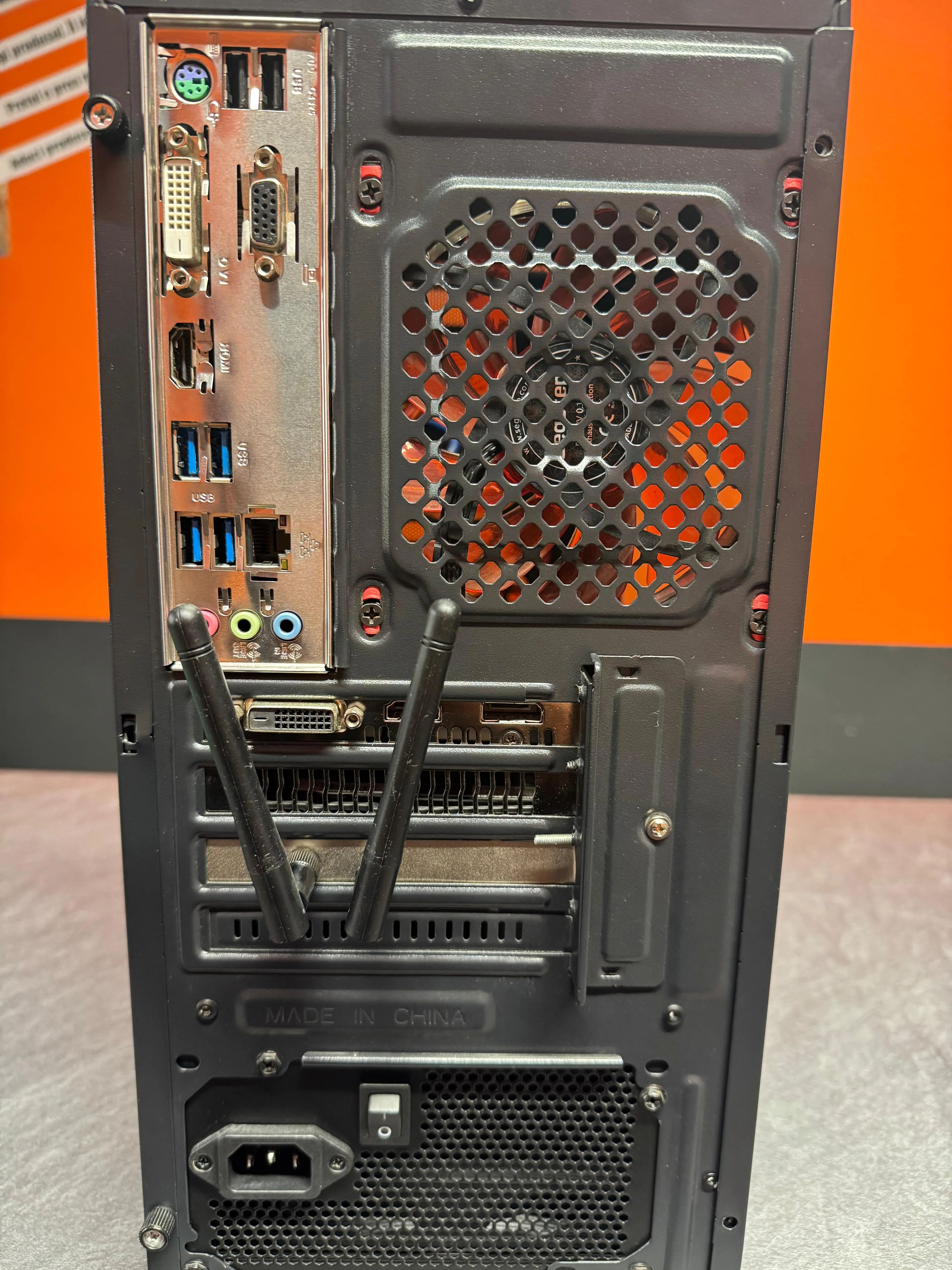 Sistem Desktop Gaming SEGOTEP, Intel Core i3-7100 3.9 GHz, 16 Gb RAM DDR4, SSD 240 Gb, HDD 1 Tb, NVIDIA GeForce GTX 1050 Ti 4 Gb, Placa Wi-Fi - imagine 5