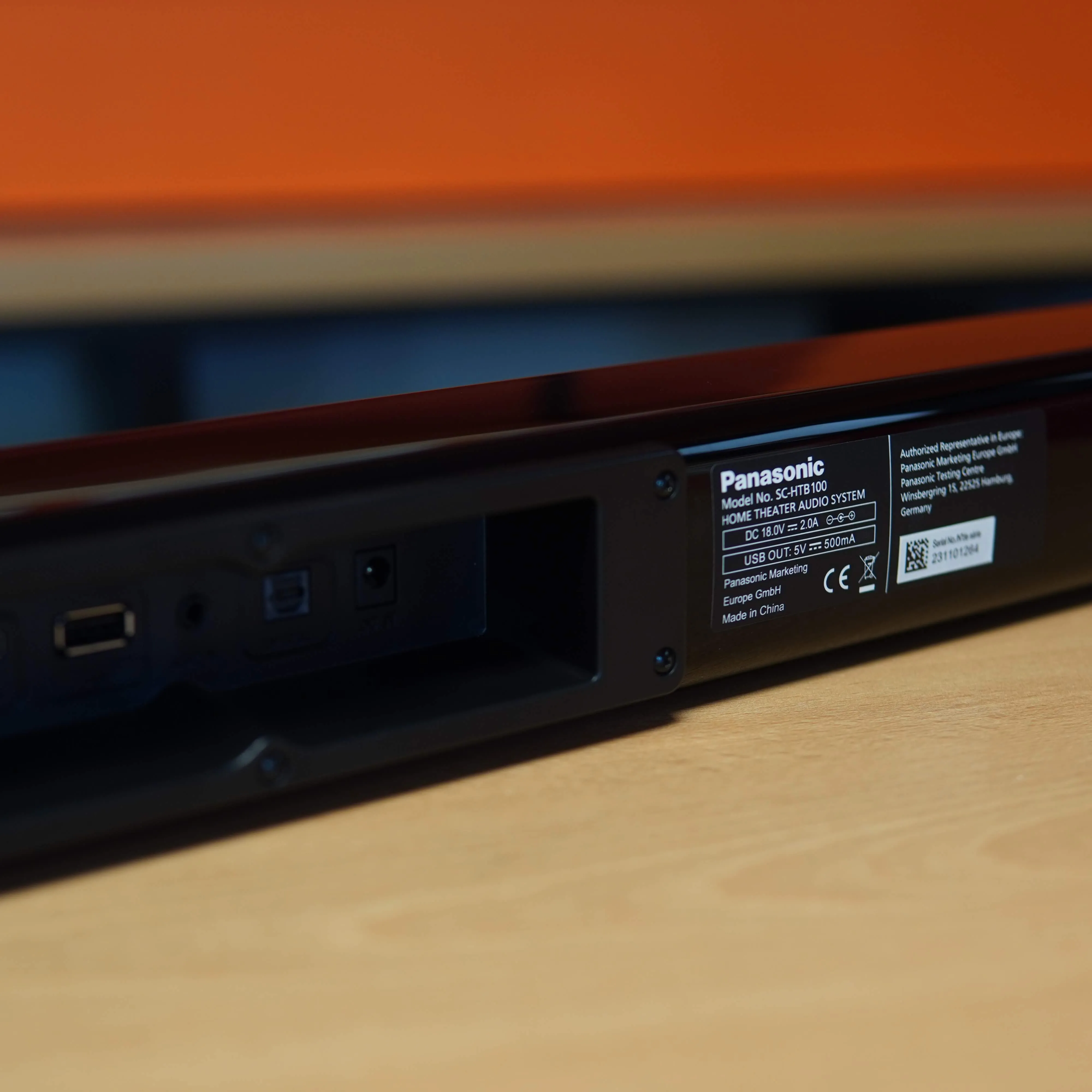 Soundbar Panasonic SC-HTB100, 45w, HDMI, Bluetooth, Arc, USB, Telecomanda, Negru - imagine 8