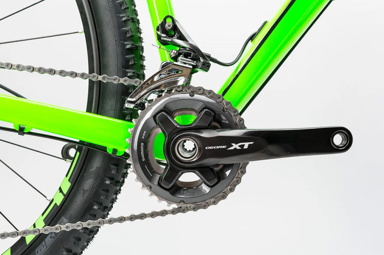 Bicicleta Cube LTD Pro 2x ,29" 2017, Aluminiu lite, full, Shimano, verde/negru - imagine 4