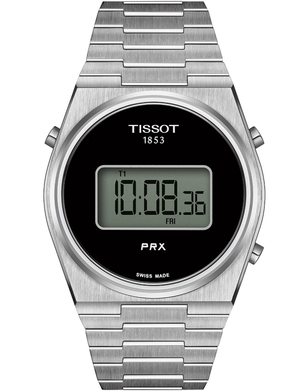 Ceas barbatesc Tissot PRX T137.463.11.050.00, 40mm, Automatic, Digital, Otel Inoxidabil, Cristal Safir, 10 ATM