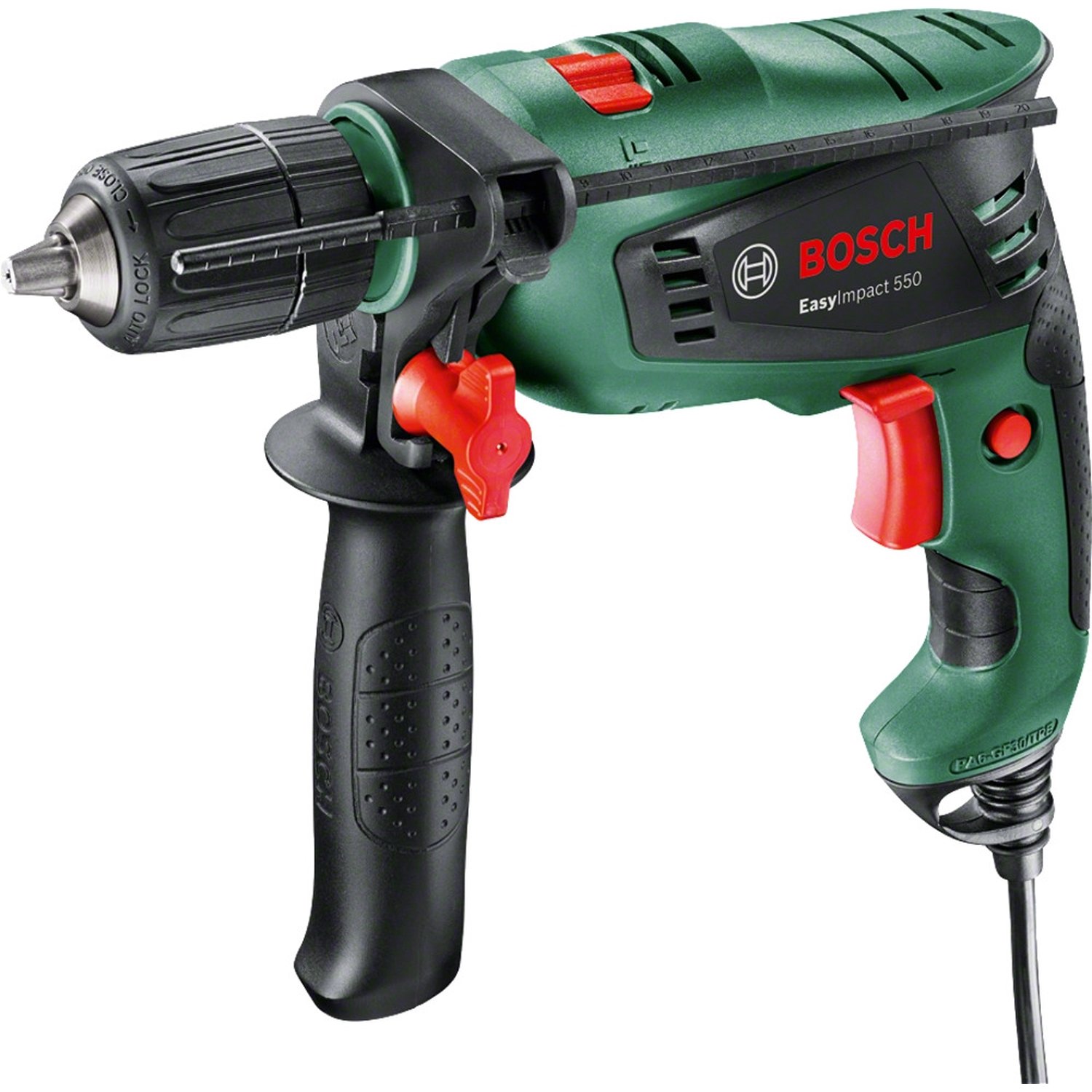 Masina de gaurit si insurubat cu impact, Bosch EasyImpact 550, 550W, Verde