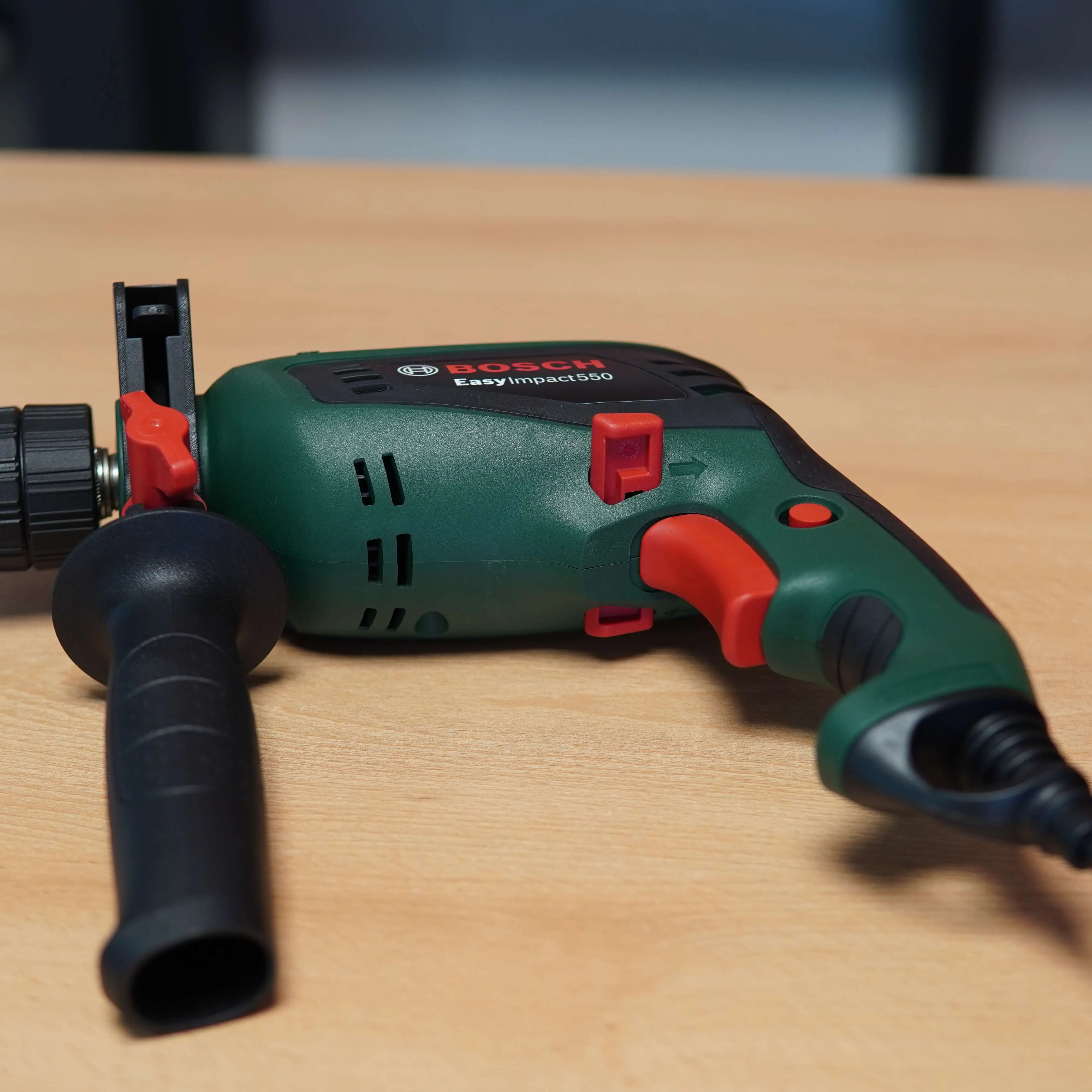 Masina de gaurit si insurubat cu impact, Bosch EasyImpact 550, 550W, Verde - imagine 4