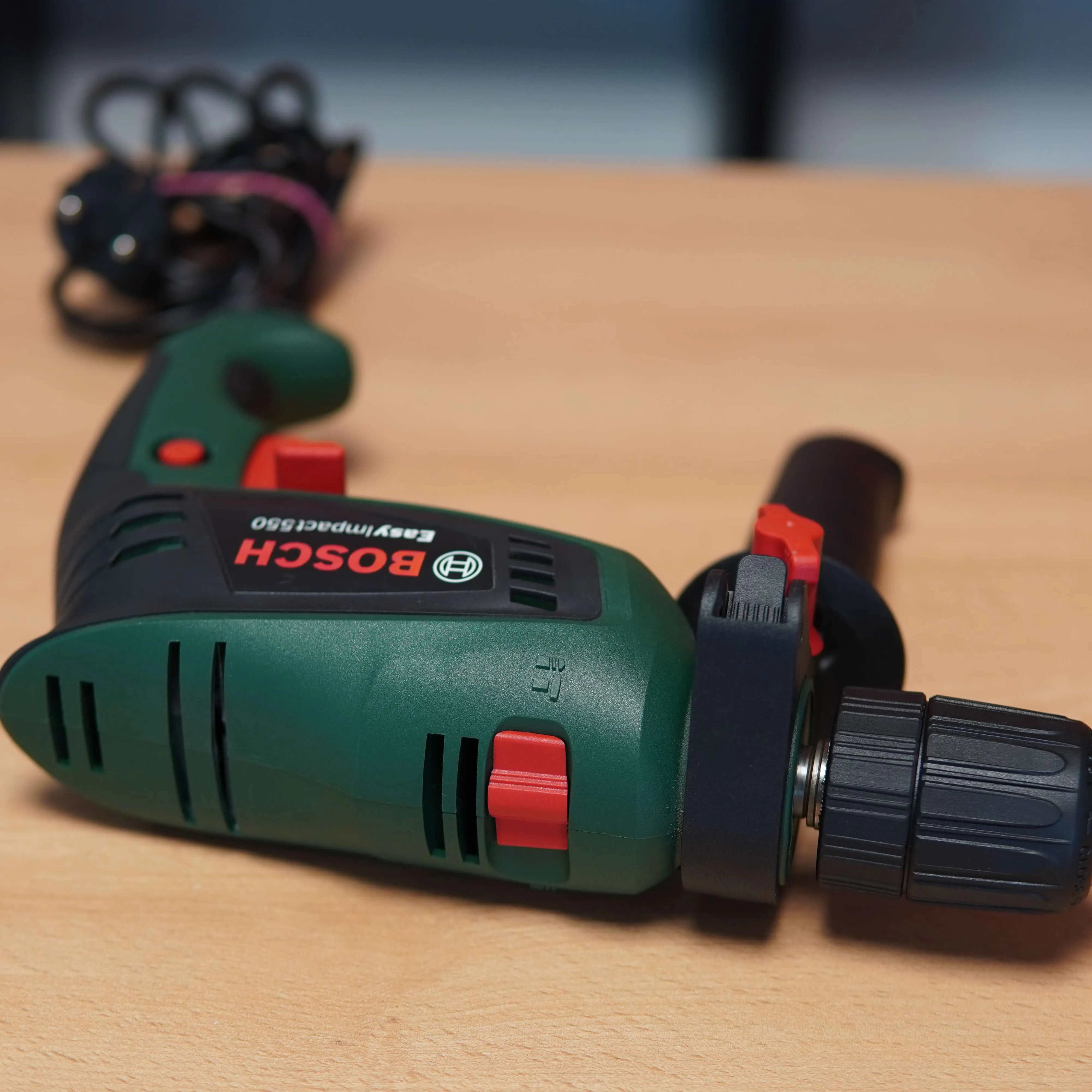 Masina de gaurit si insurubat cu impact, Bosch EasyImpact 550, 550W, Verde - imagine 8
