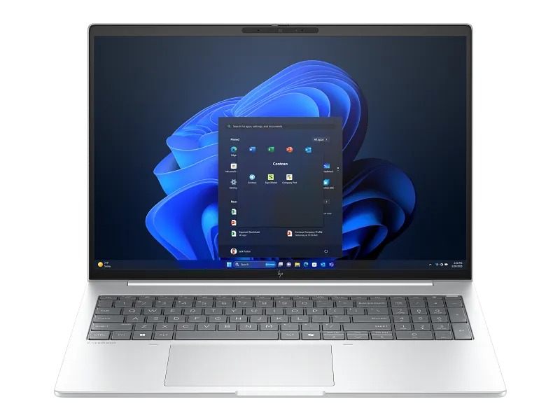 Laptop HP EliteBook 8 G1a 16, cu NPU Accelerator AI 16 TOPS, Display 16" WUXGA, AMD Ryzen 5 PRO 230, 6-Core pana la 4.9 GHz, 16 GB DDR5 5600 MHz, SSD 256 GB NVMe, AMD Radeon 760M, Windows 11 Pro, Wi-Fi 7, NFC, Thunderbolt 4, USB-C 3.2 Gen 2, 1.69 Kg, AZERTY, Silver - imagine 4