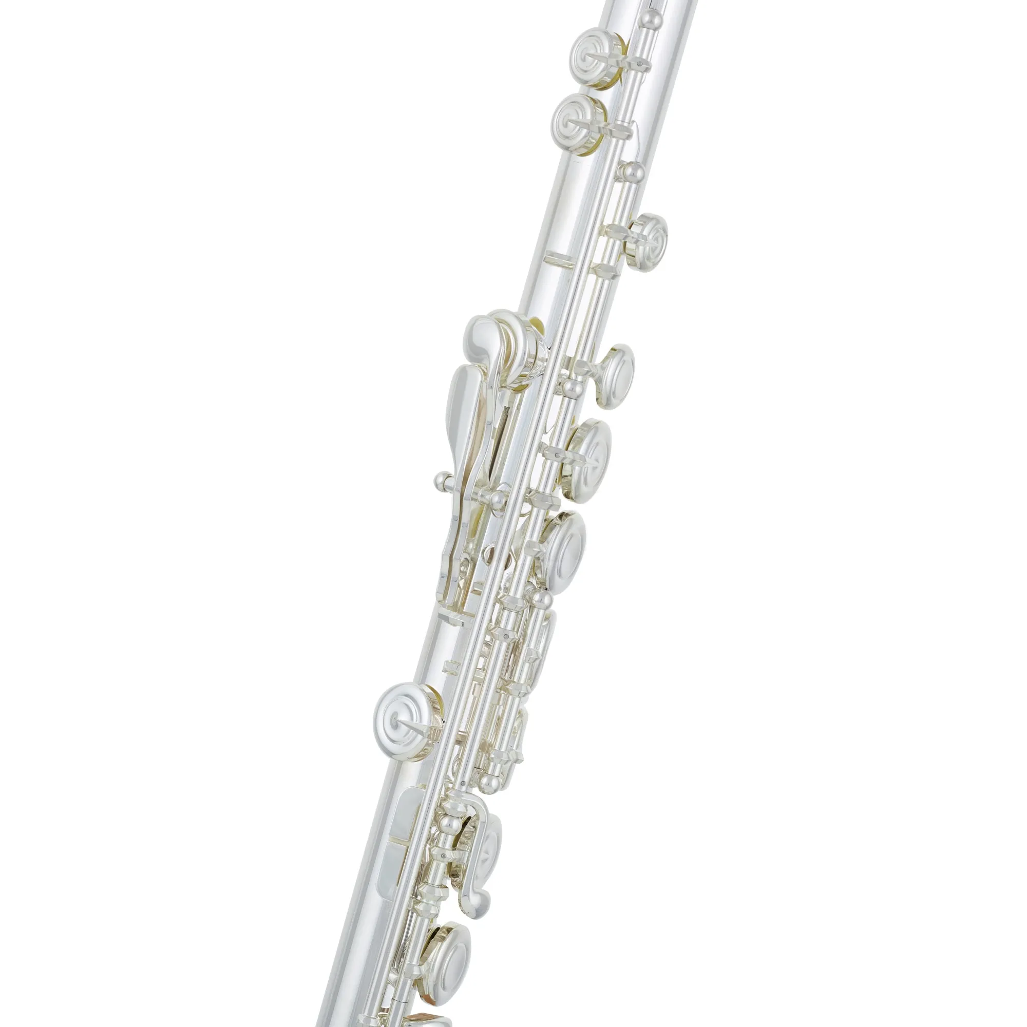 Flaut transversal Yamaha YFL-21S, argintat, mecanism Split E, clape inchise, offset G, include toc