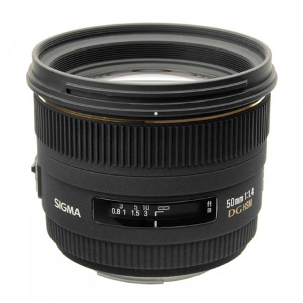 Obiectiv foto Sigma 50mm 1:1.4 EX DG HSM, montura Canon EF