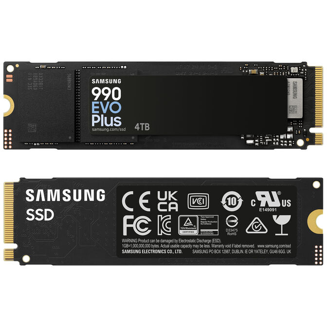 Solid-State Drive (SSD) Samsung 990 EVO Plus PCIe 4.0 NVMe M.2, 4 Tb