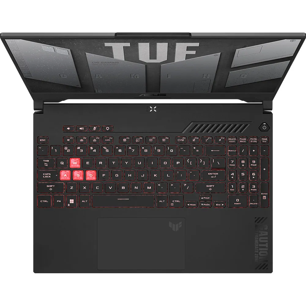 Laptop Gaming Asus TUF A15 FX507, Display 15.6 inch FHD 144Hz, Intel Core i7-13620H, 10-Core pana la 4.9 GHz, 16 Gb RAM DDR5 5200 MHz, SSD 500 Gb NVMe, NVIDIA GeForce RTX 4050 6 Gb, Wi-Fi 6, HDMI, Ethernet, Thunderbolt, Jack 3.5mm, RGB, Dolby Atmos, Jaeger Gray - imagine 4