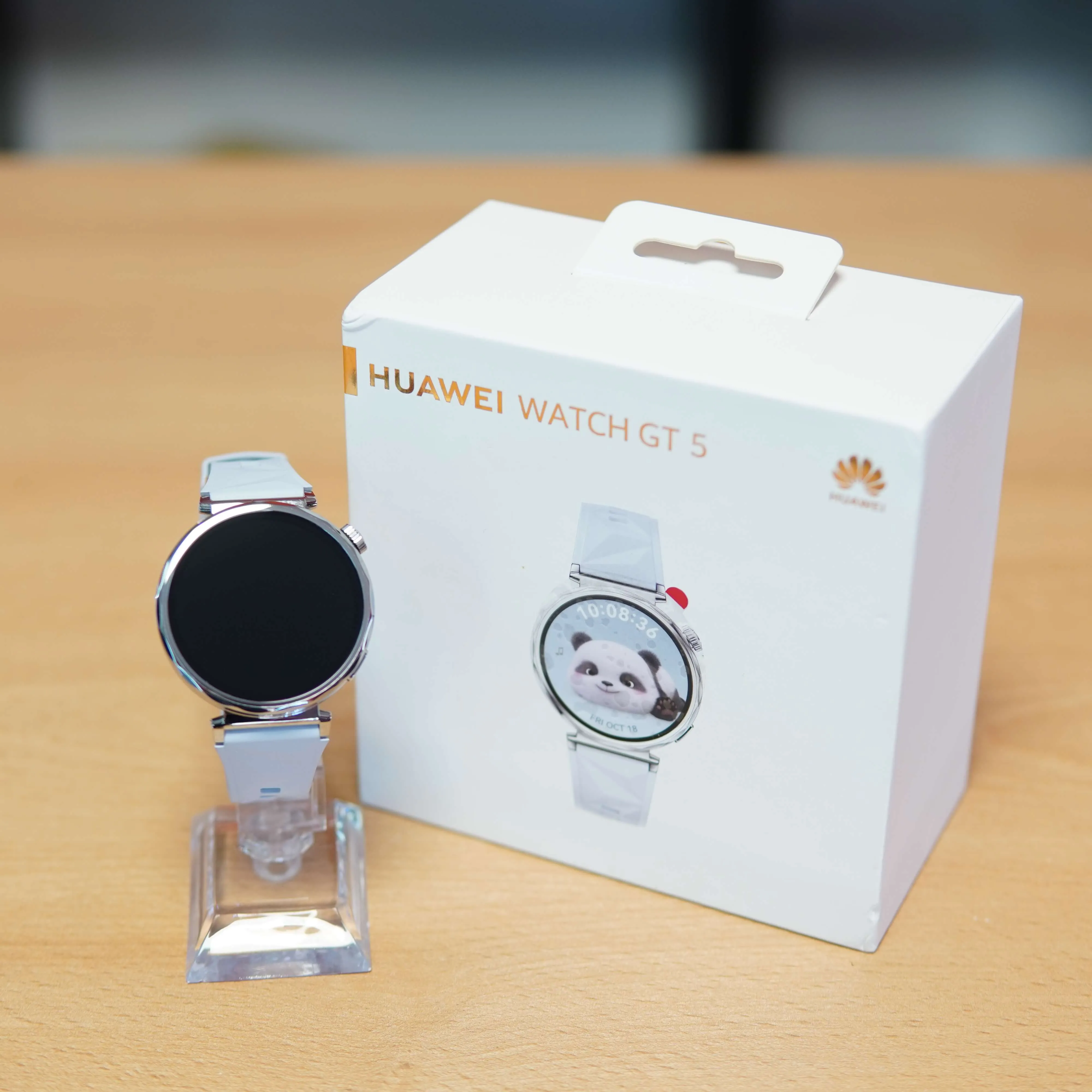 Smartwatch Huawei Watch GT 5, 41MM, Tarnish Stainless Steel Case, Blue Fluoroelastomer - imagine 2