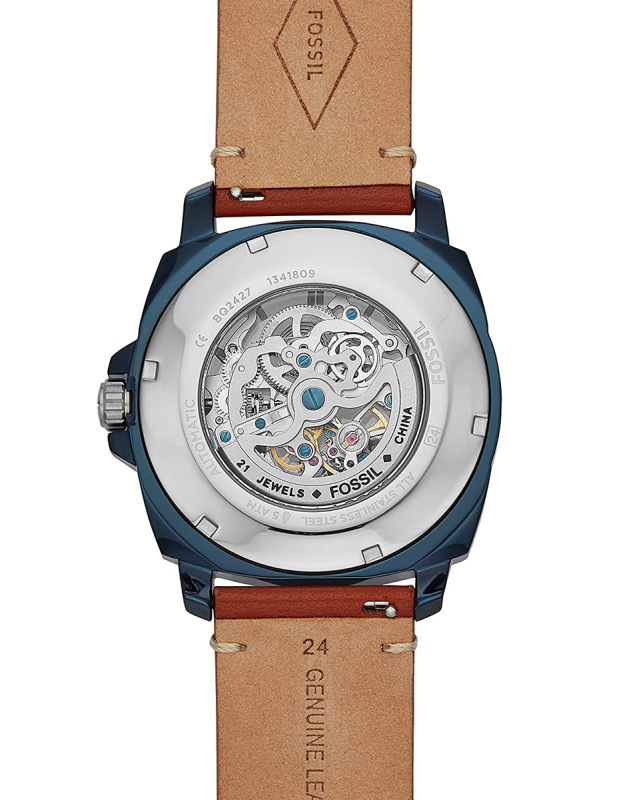 Ceas Barbatesc Fossil Privateer Sport BQ2427, 45 mm, Automatic / Mecanic, Otel Inoxidabil, 5 ATM, Cristal Mineral - imagine 2