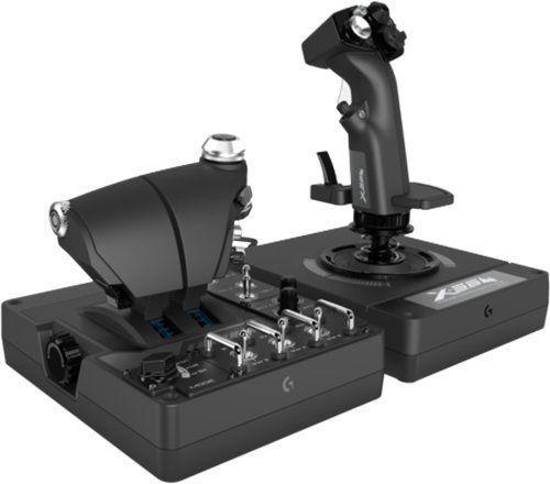 Simulator de zbor Analog/ Digital Logitech G X56 Hotas, PC, Negru(FARA JOYSTICK) - imagine 2