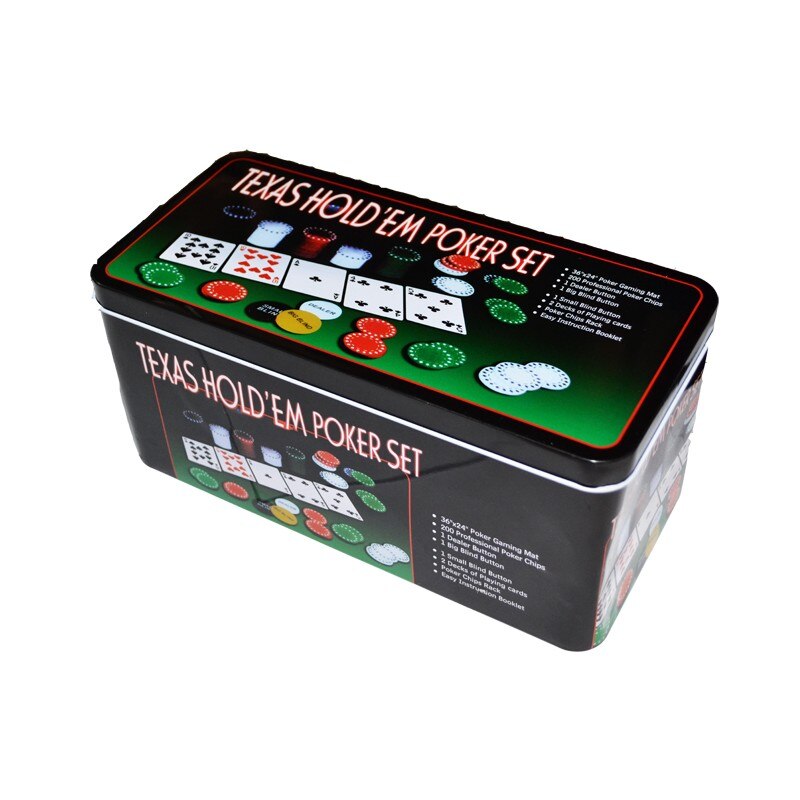 Set Poker DAR005, 200 Jetoane, Cutie Metal
