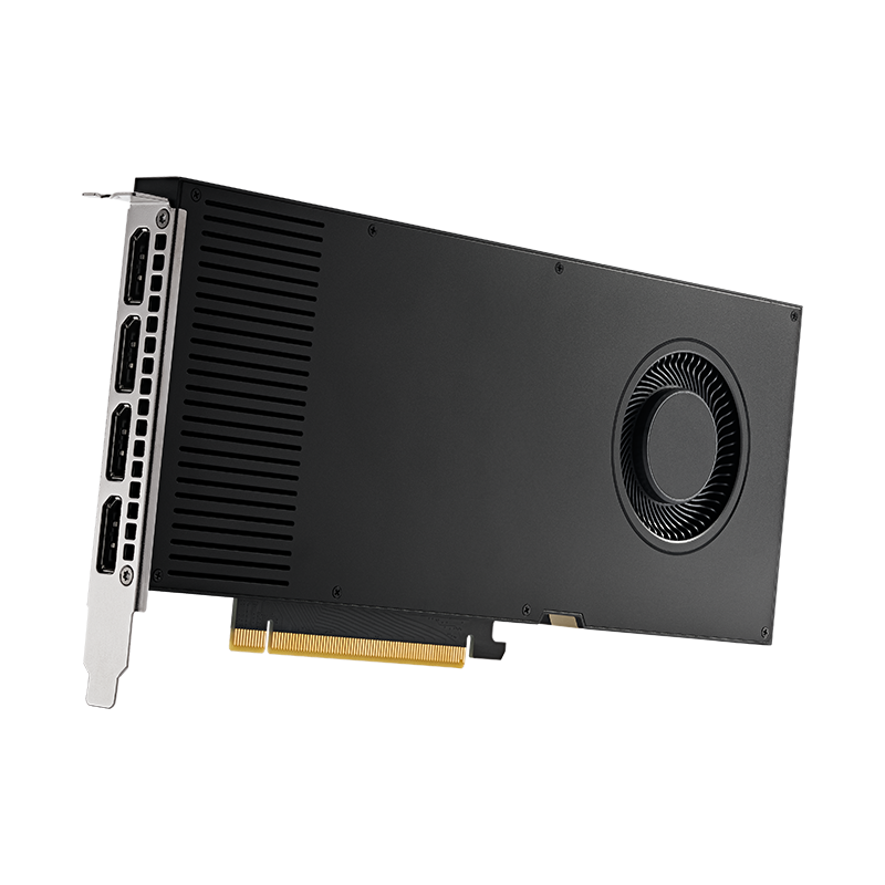 Placa video profesionala NVIDIA RTX A4000, 16GB GDDR6, 256-bit, 4x DisplayPort, Single Slot, Negru