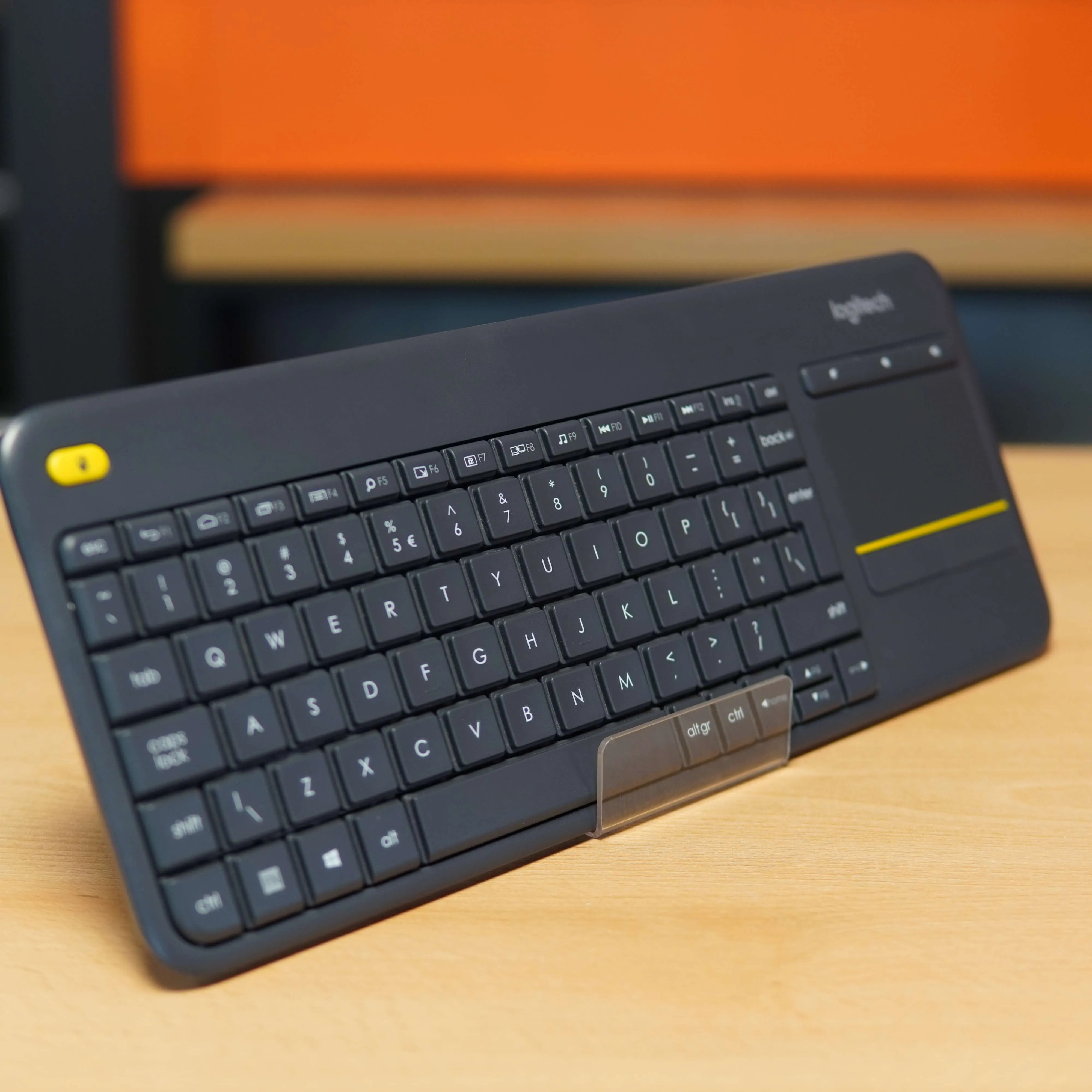 Tastatura Wireless Logitech K400 Plus Dark, Touchpad, USB, Black - imagine 3