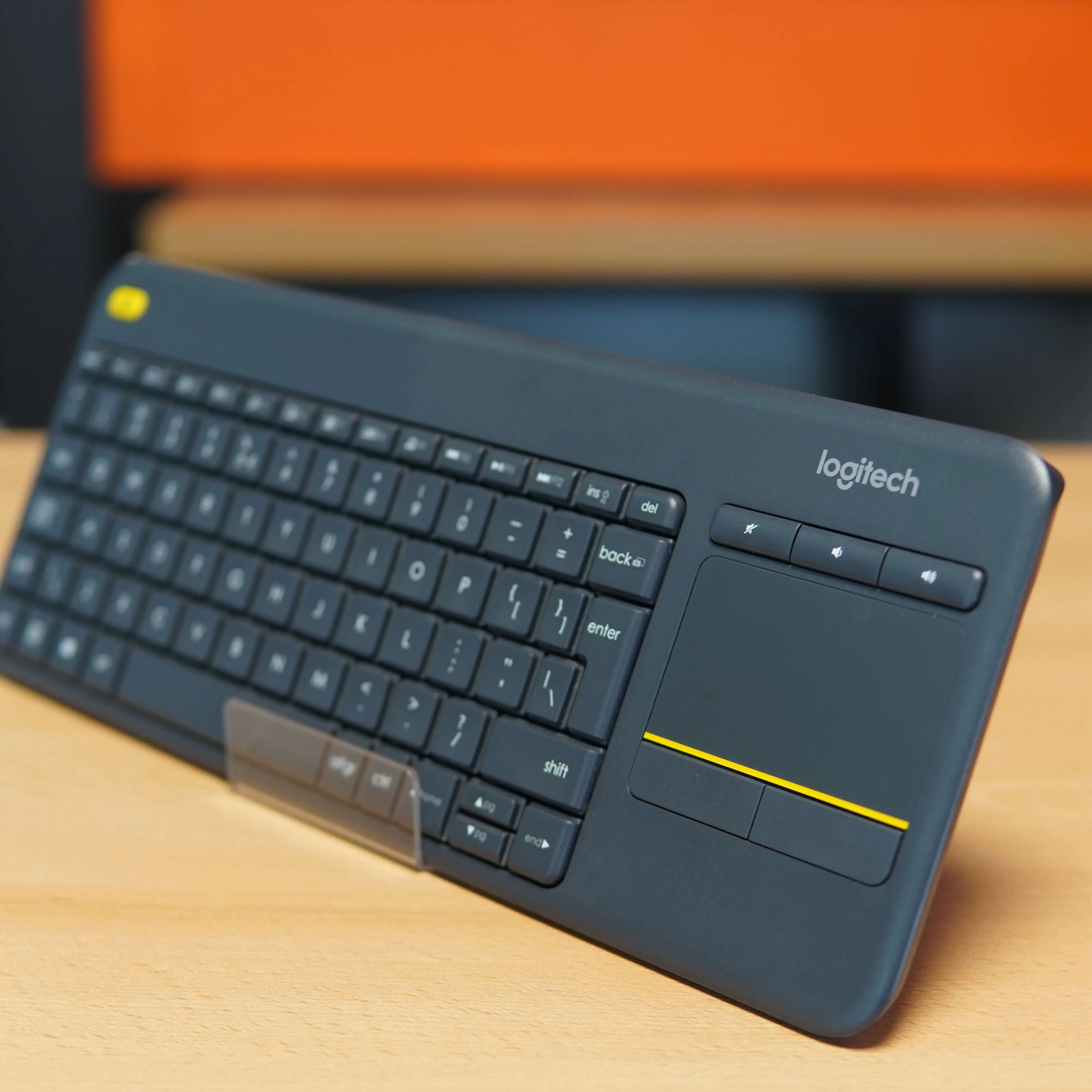 Tastatura Wireless Logitech K400 Plus Dark, Touchpad, USB, Black - imagine 4