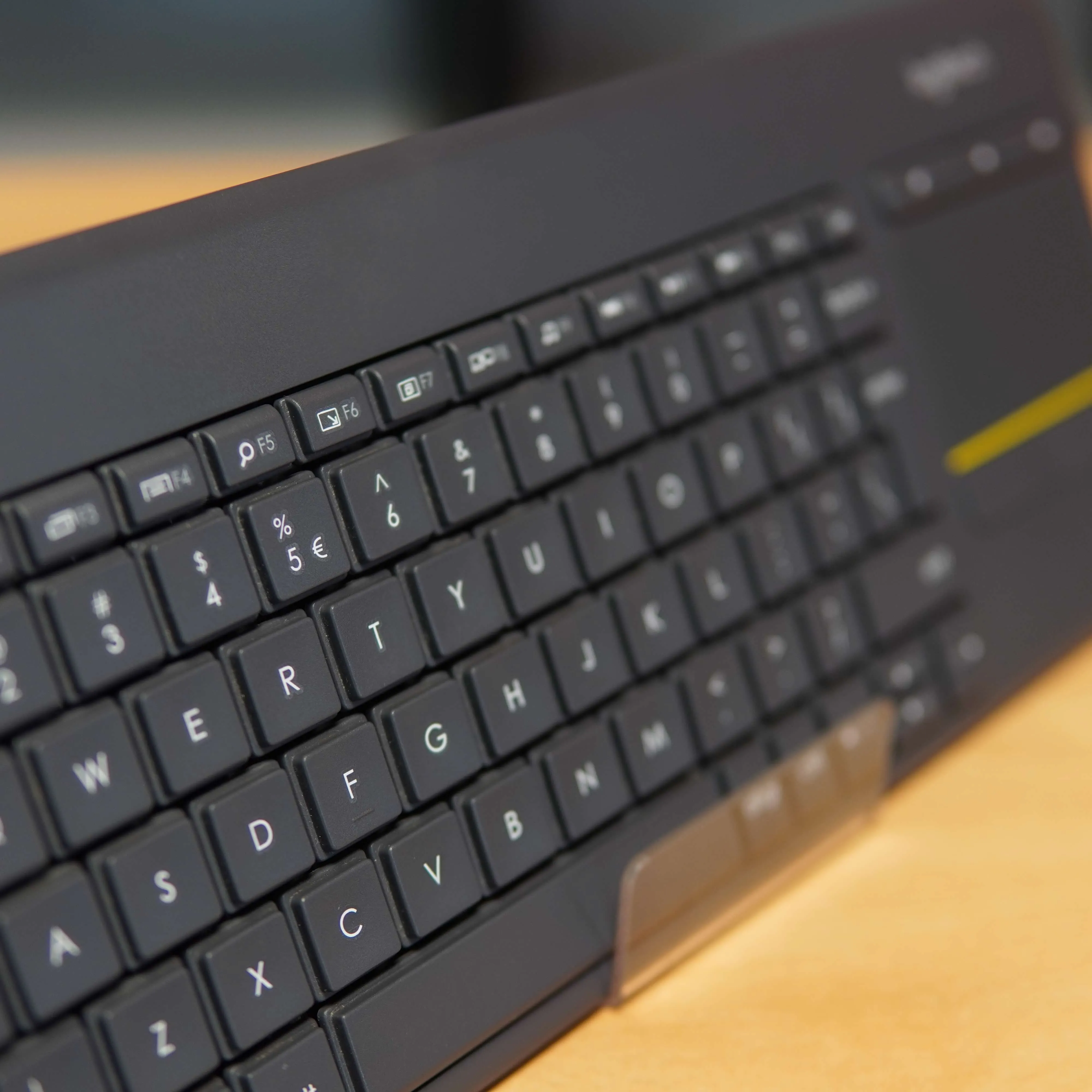 Tastatura Wireless Logitech K400 Plus Dark, Touchpad, USB, Black - imagine 5