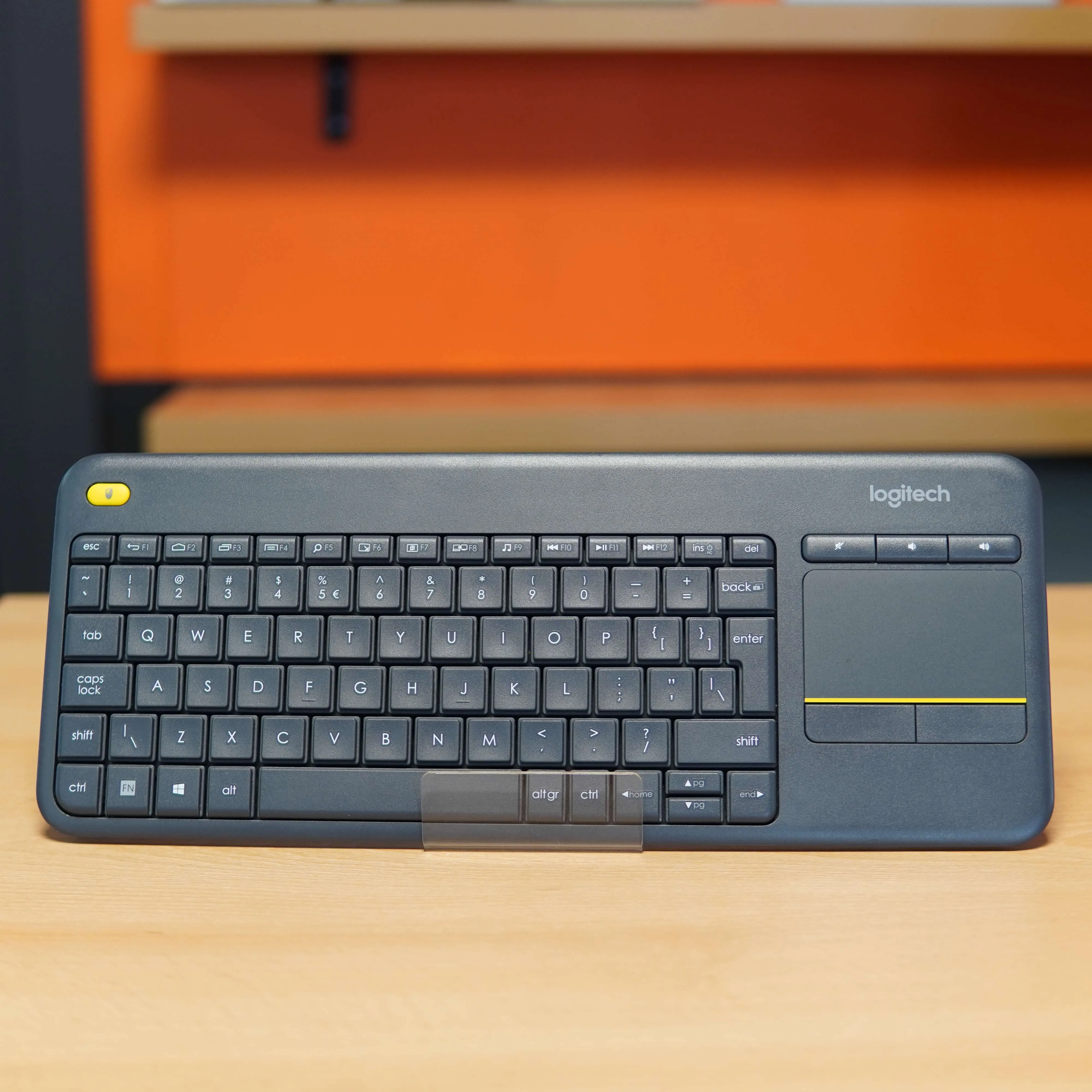 Tastatura Wireless Logitech K400 Plus Dark, Touchpad, USB, Black - imagine 2