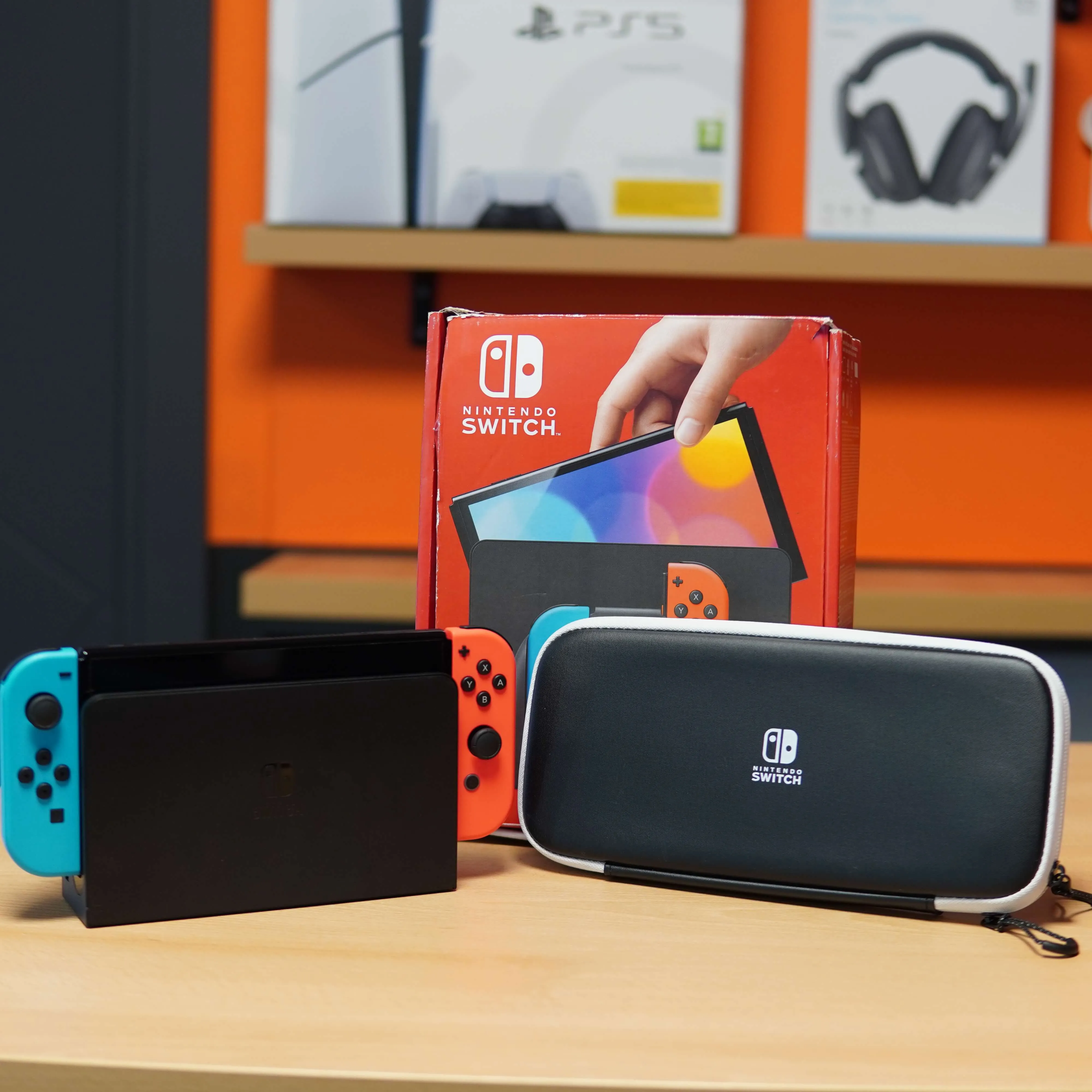 Consola Nintendo Switch Oled 64 GB, Negru - imagine 2