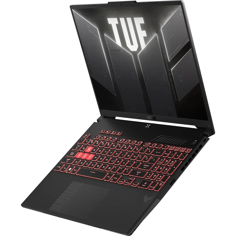 Laptop Gaming ASUS TUF Gaming A16 FA607NUG, 16" FHD+ 144Hz, AMD Ryzen 7 7445HS, 6-Core pana la 4.7GHz, 32 GB DDR5 5600 MHz, SSD 512GB M.2 PCIe 4.0 NVMe, NVIDIA GeForce RTX 4050 6 GB GDDR6, HDMI 2.1, USB-C 3.2, RJ-45, Wi-Fi 6, Bluetooth 5.3, Negru - imagine 2