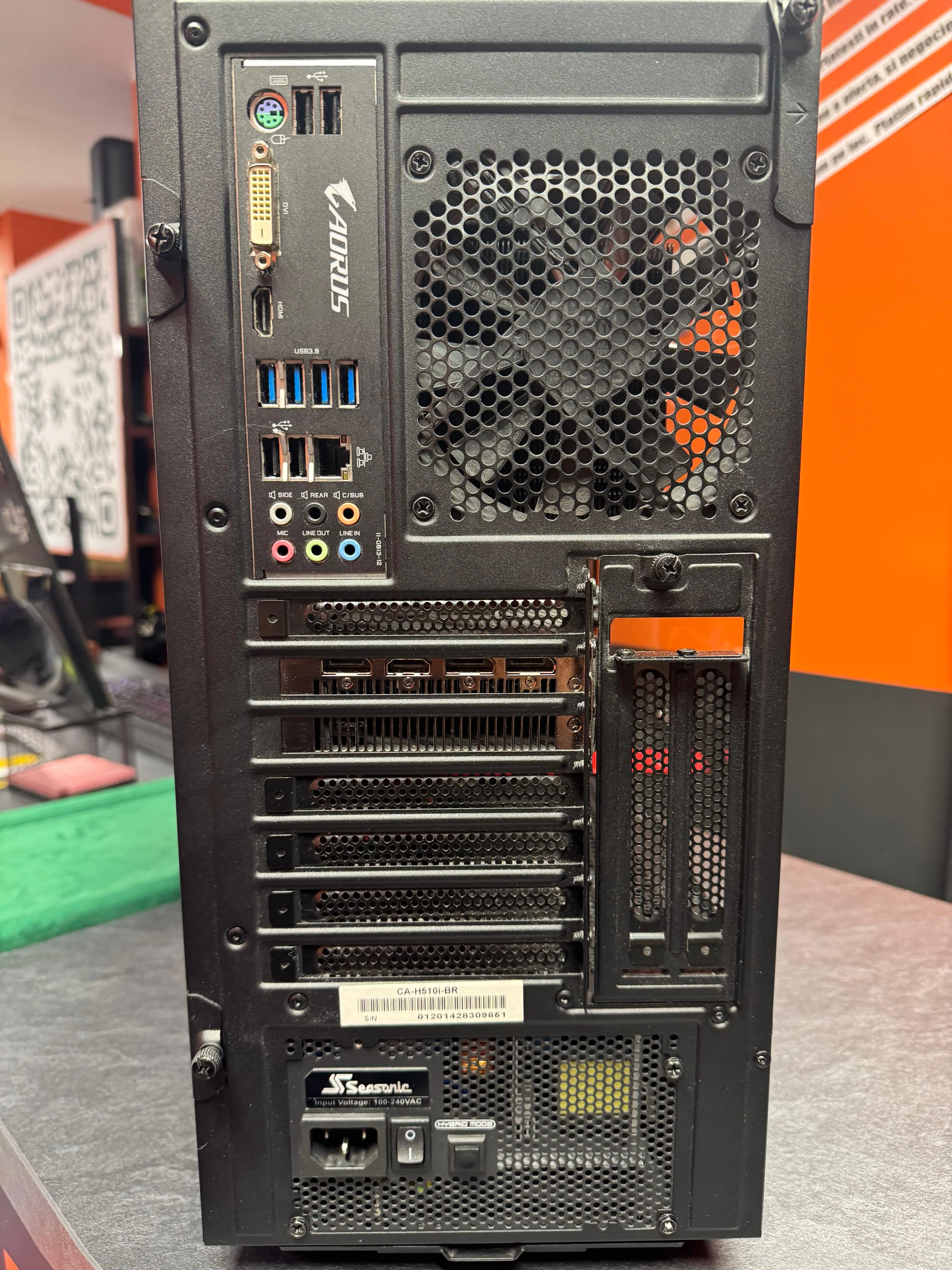 Sistem Desktop Gaming NZXT H510i, AMD Ryzen 5 3600XT 6-Core, 16 GB RAM DDR4, SSD 256 GB Samsung 970 EVO Plus, HDD 2 TB, AMD Radeon RX 5700XT 8 Gb, Sursa Seasonic 750W - imagine 4