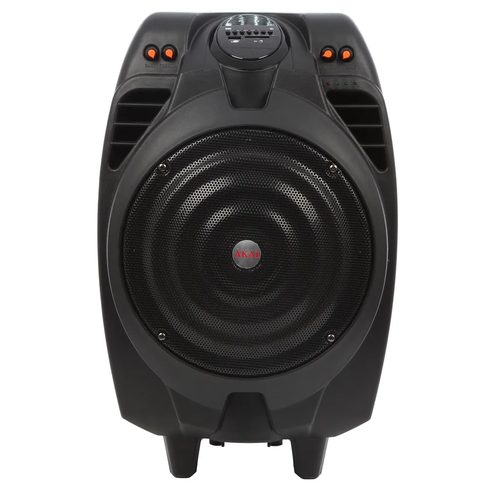 Boxa Portabila AKAI SS023A-X10, 50W RMS, Bluetooth, USB/SD, Radio FM, Microfon, Acumulator, Troller, Negru - imagine 2