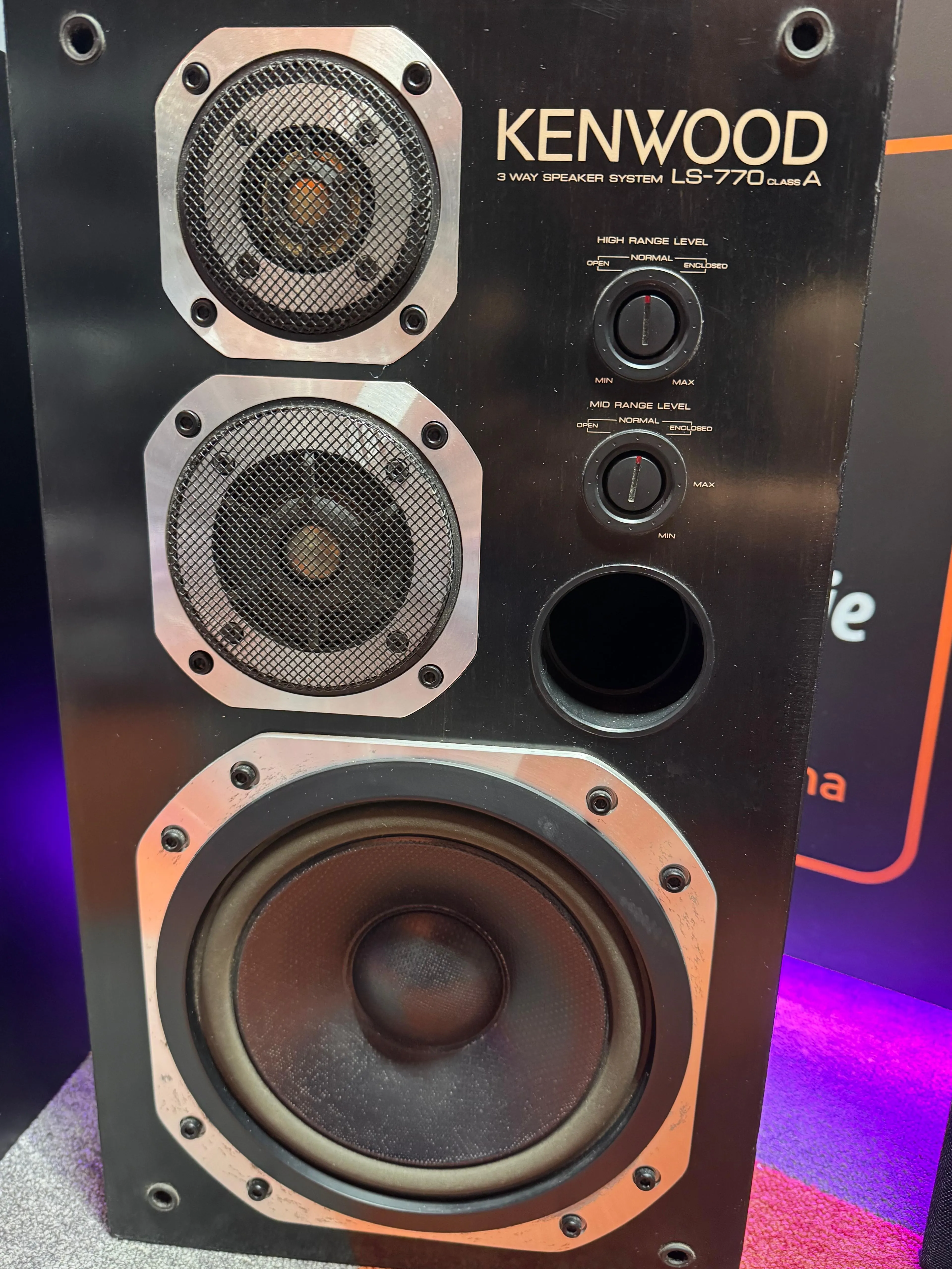 Boxe pasive Kenwood LS-770A, 3 Cai, 140W, 4 Ohm, Pereche - imagine 4