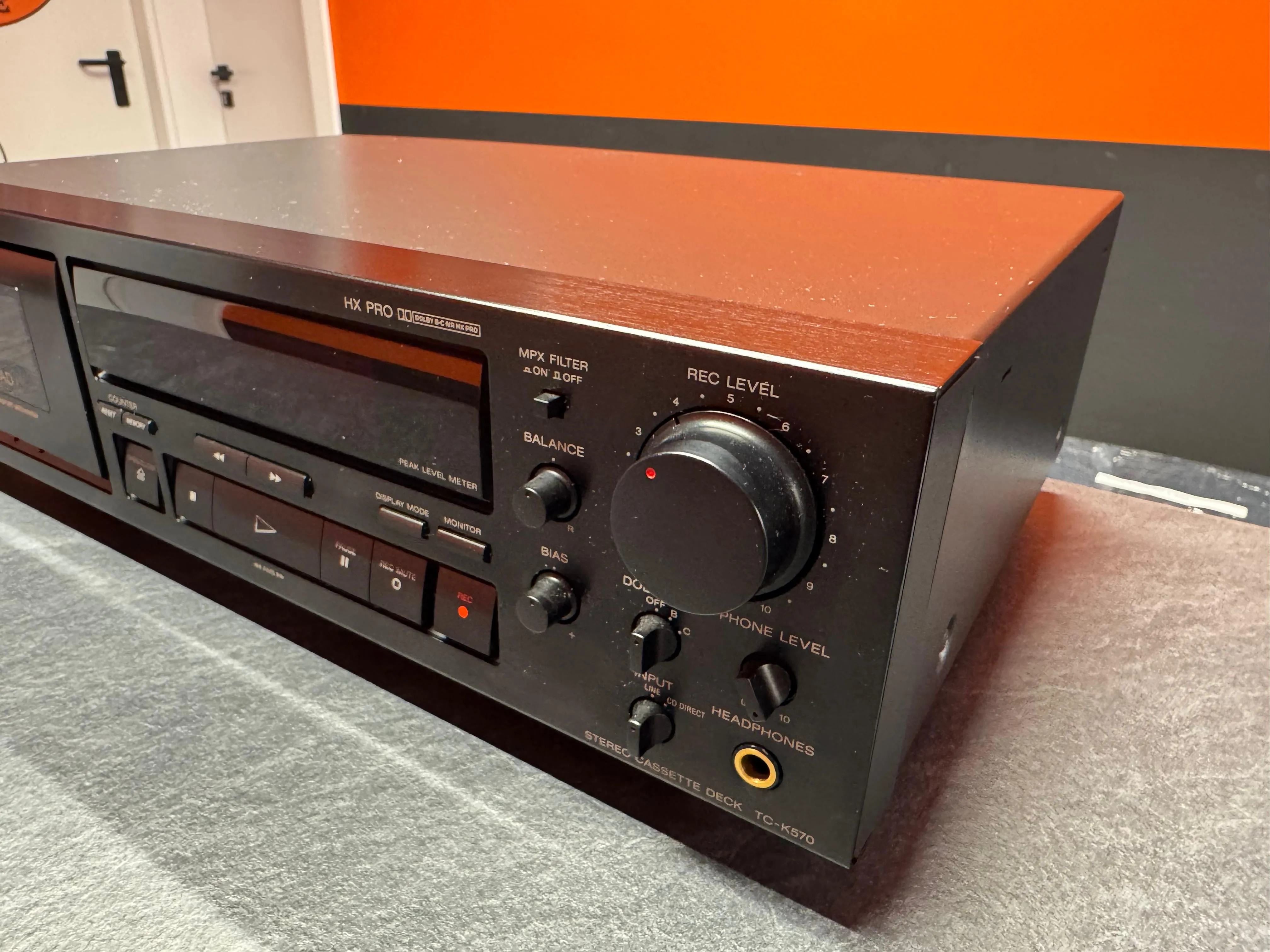 Casetofon Deck Sony TC-K570, 3 Head, Dolby B/C, HX Pro, Metal Tape - imagine 2