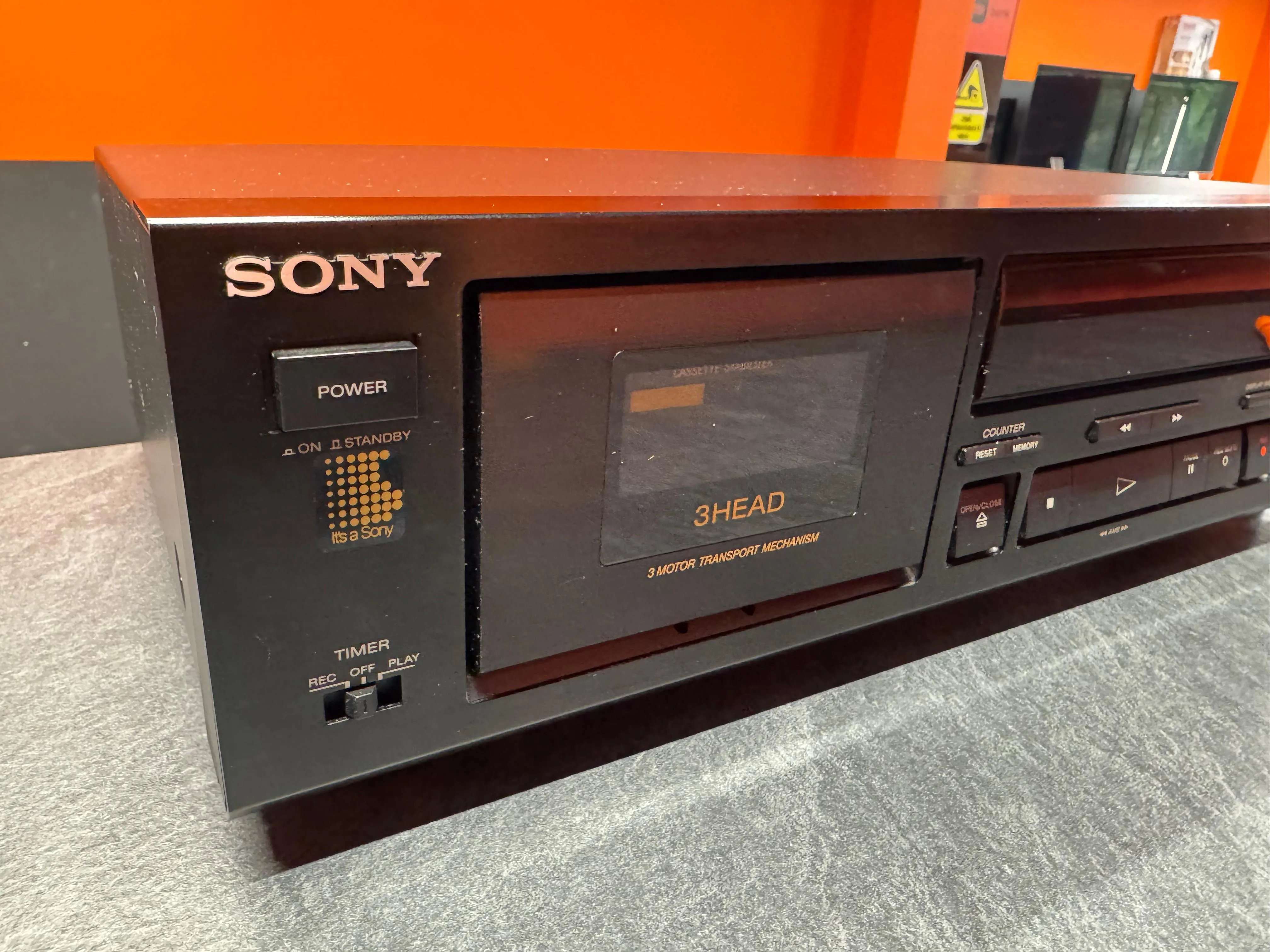 Casetofon Deck Sony TC-K570, 3 Head, Dolby B/C, HX Pro, Metal Tape - imagine 4