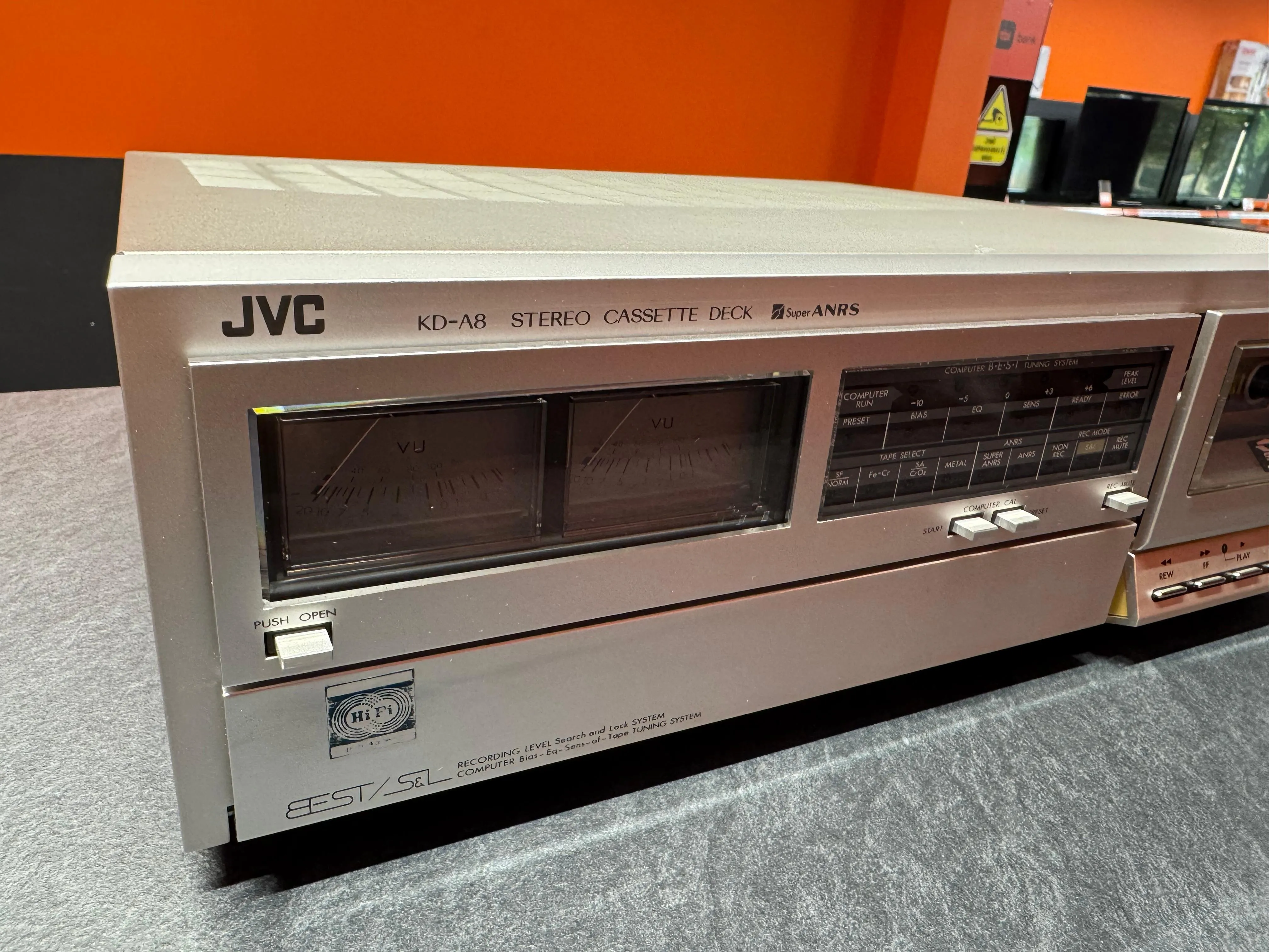 Casetofon Deck JVC KD-A8, 2 Head, ANRS, Metal Tape, 15Hz-18kHz, 11 kg - imagine 3