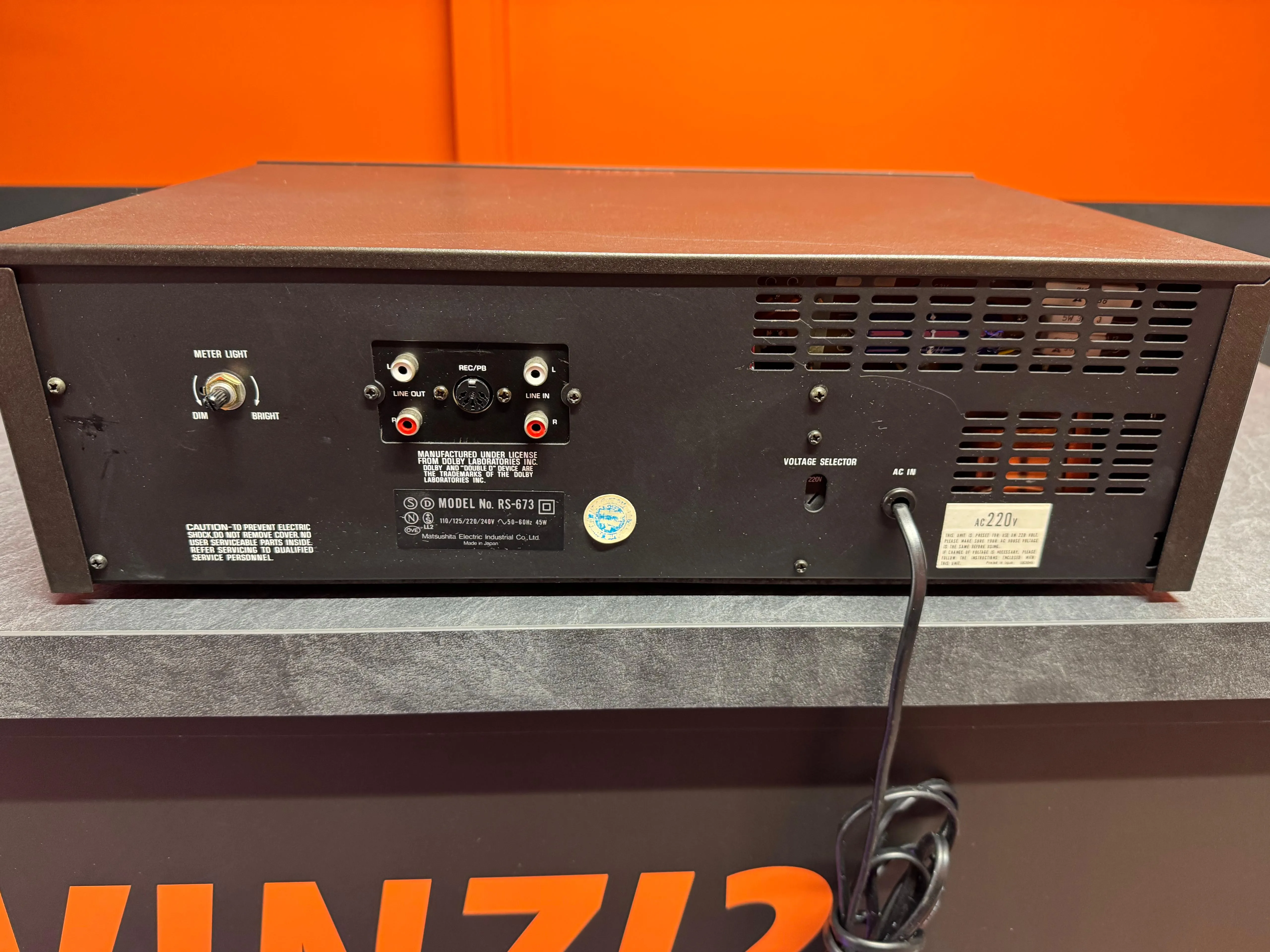 Casetofon Deck Technics RS-673, 2 Head, Dolby B, FeCr/CrO2, 30Hz-17kHz - imagine 5