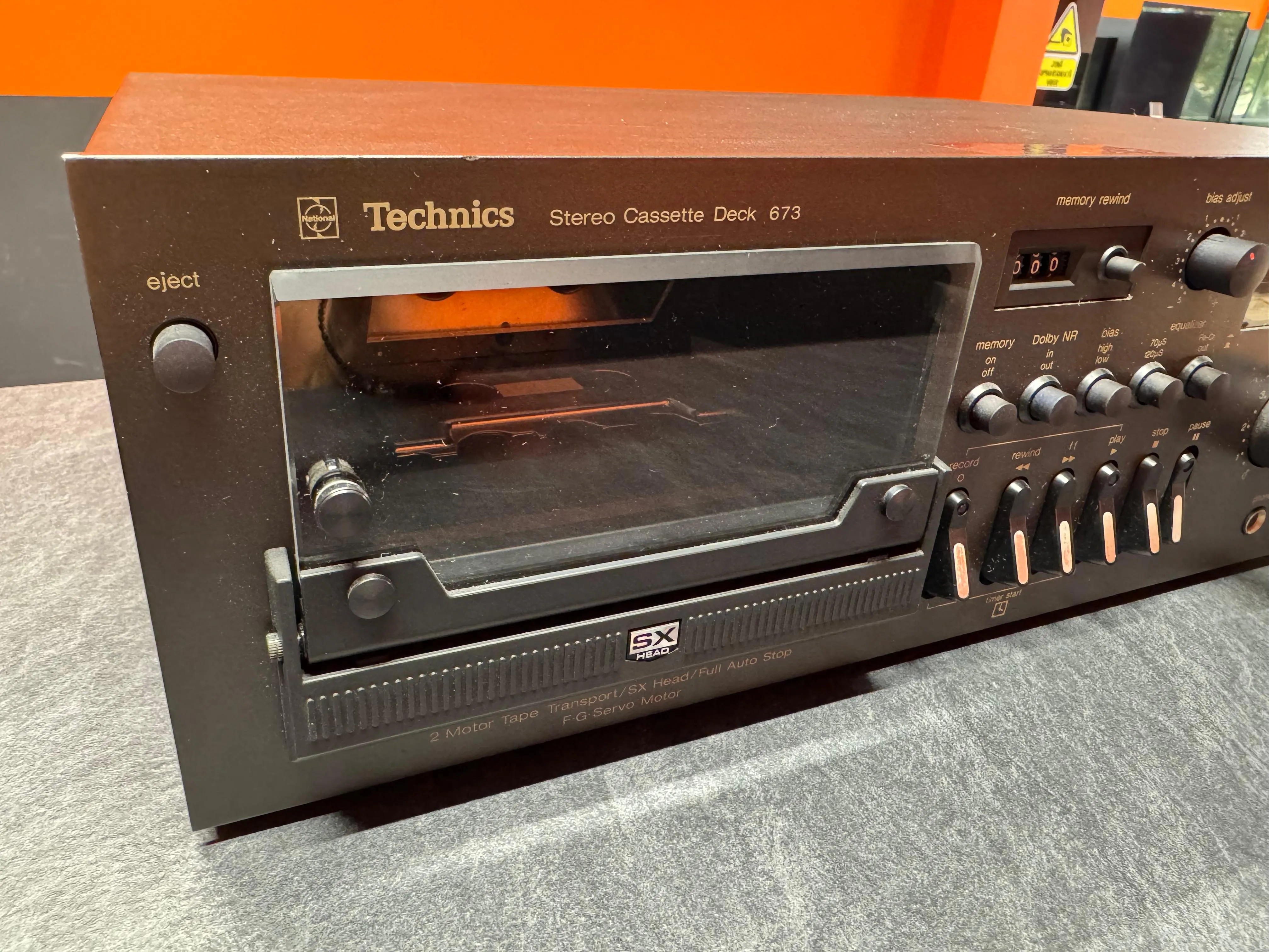 Casetofon Deck Technics RS-673, 2 Head, Dolby B, FeCr/CrO2, 30Hz-17kHz - imagine 4