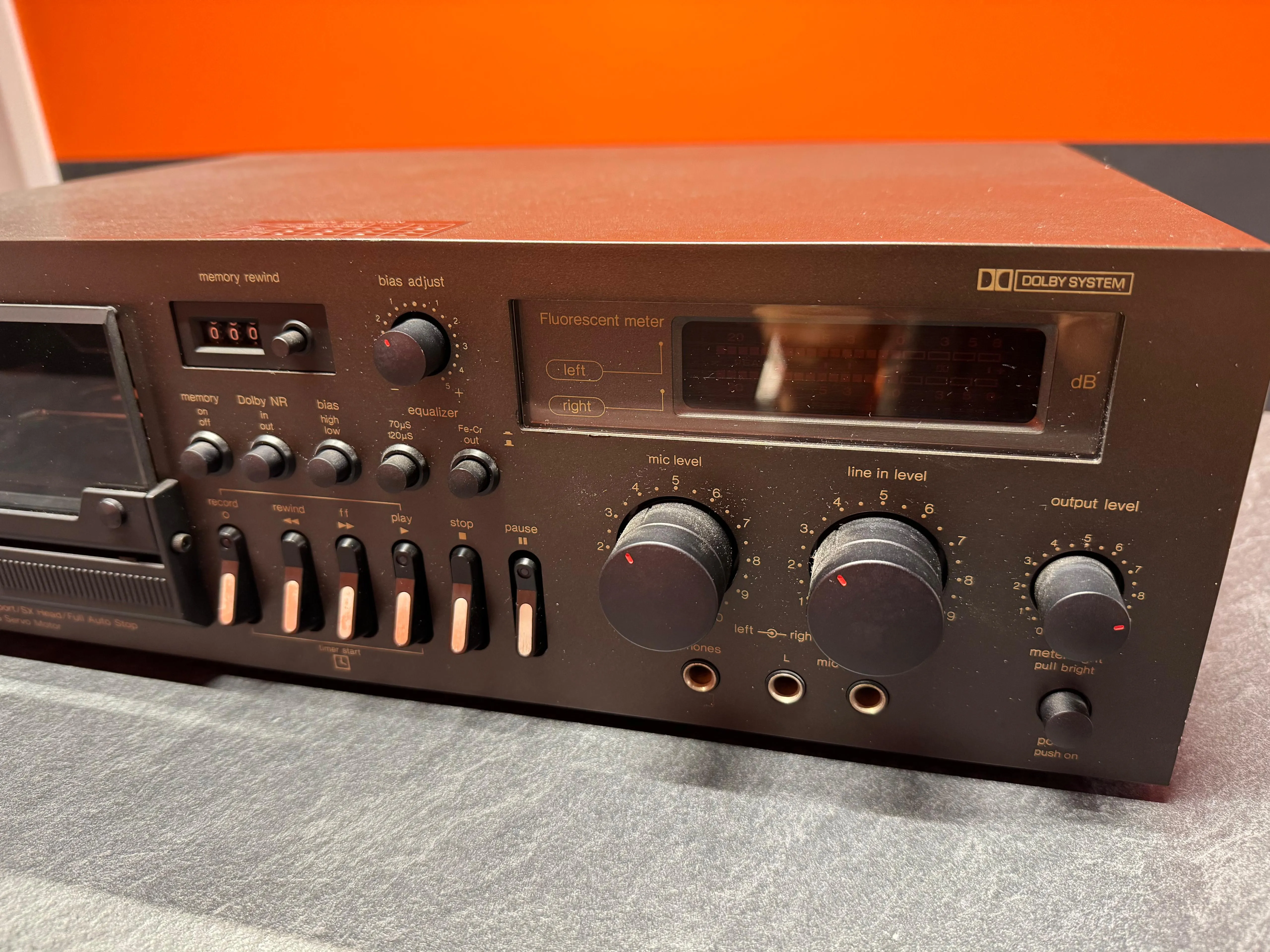 Casetofon Deck Technics RS-673, 2 Head, Dolby B, FeCr/CrO2, 30Hz-17kHz - imagine 3
