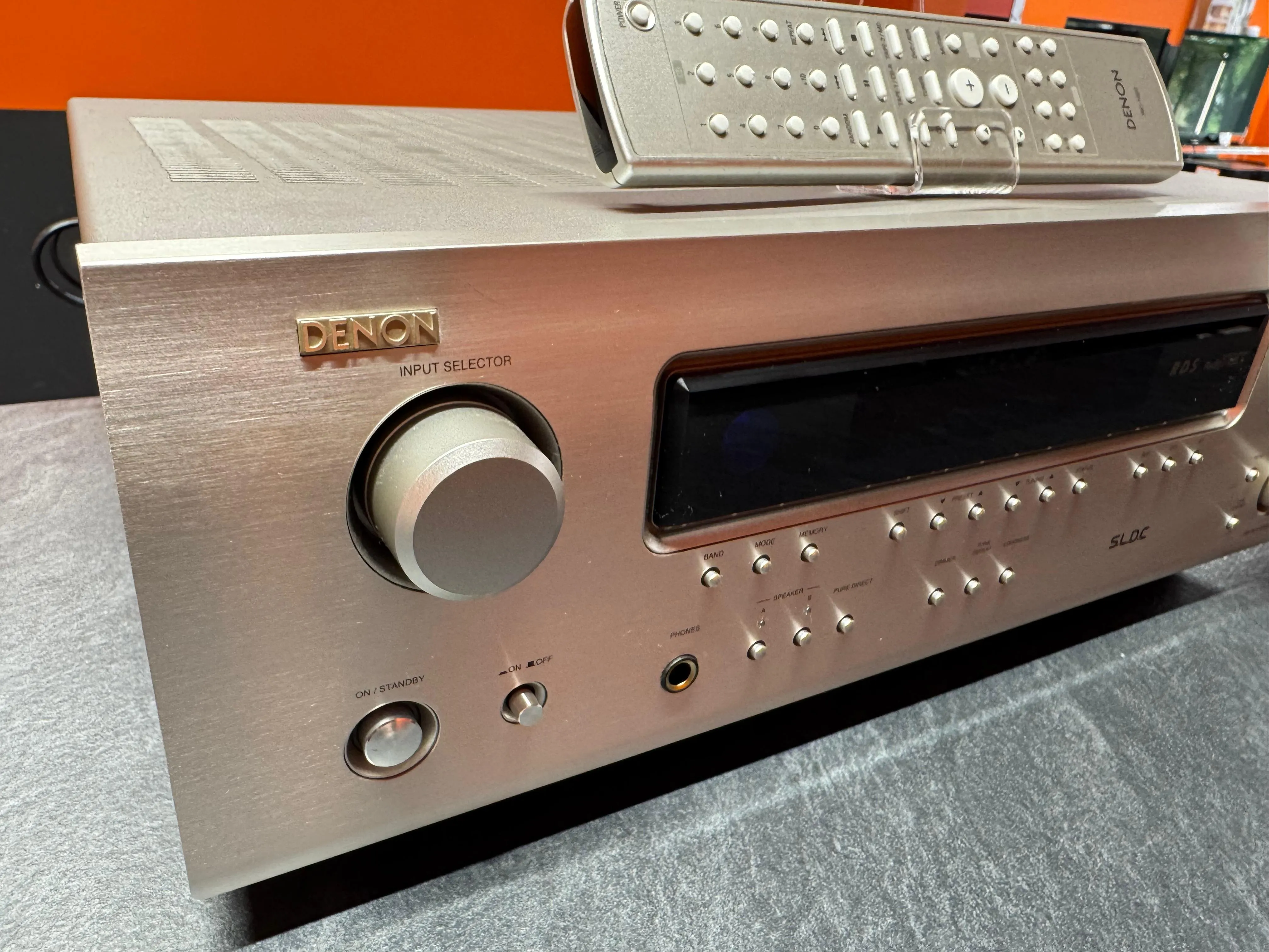 Receiver Stereo Denon DRA-500AE, 2x75W/8 Ohm, FM/AM, Phono, Telecomanda - imagine 3