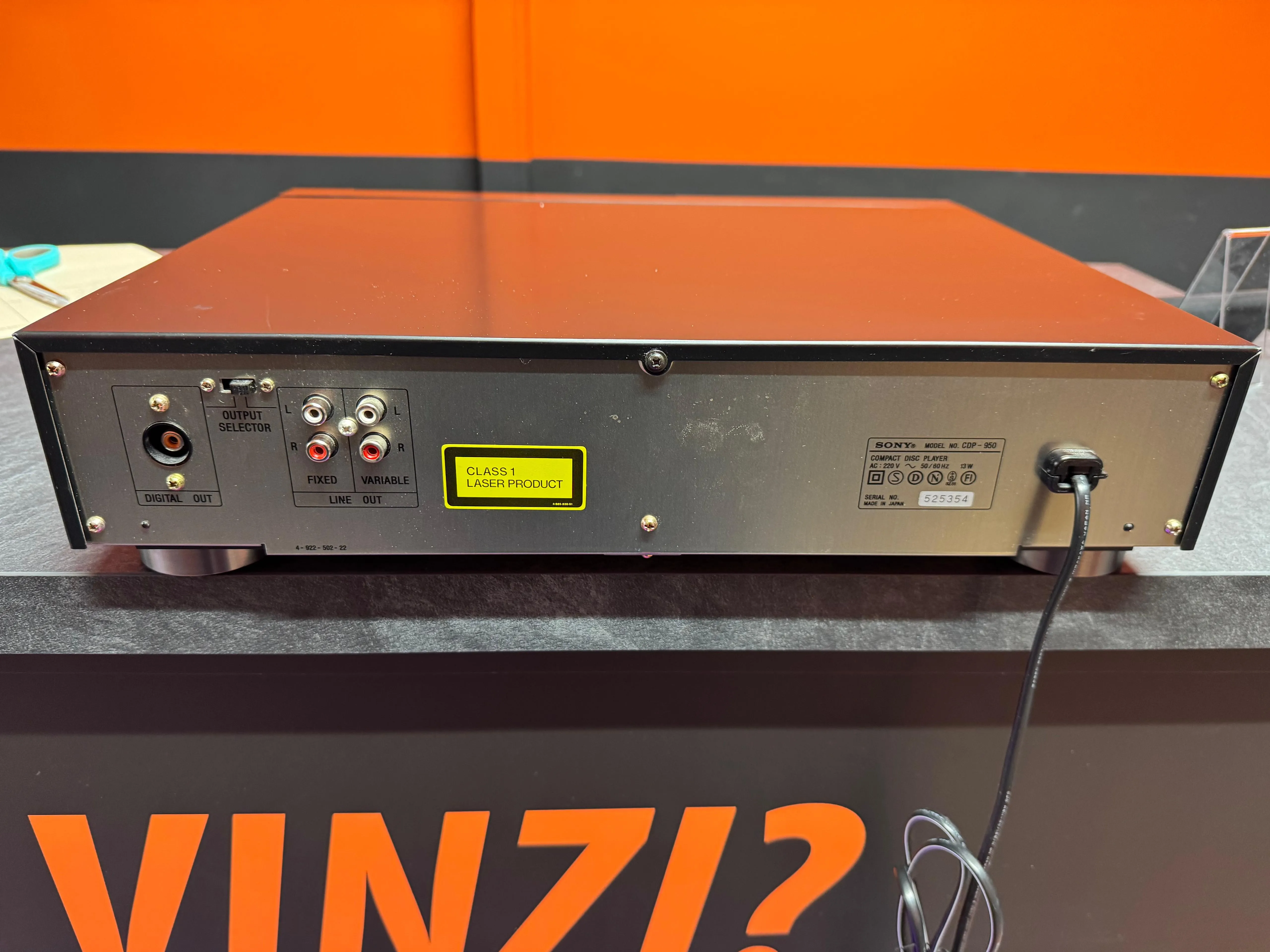 CD Player Sony CDP-950, DAC TDA1541A, Coaxial Digital Out, Telecomanda - imagine 4