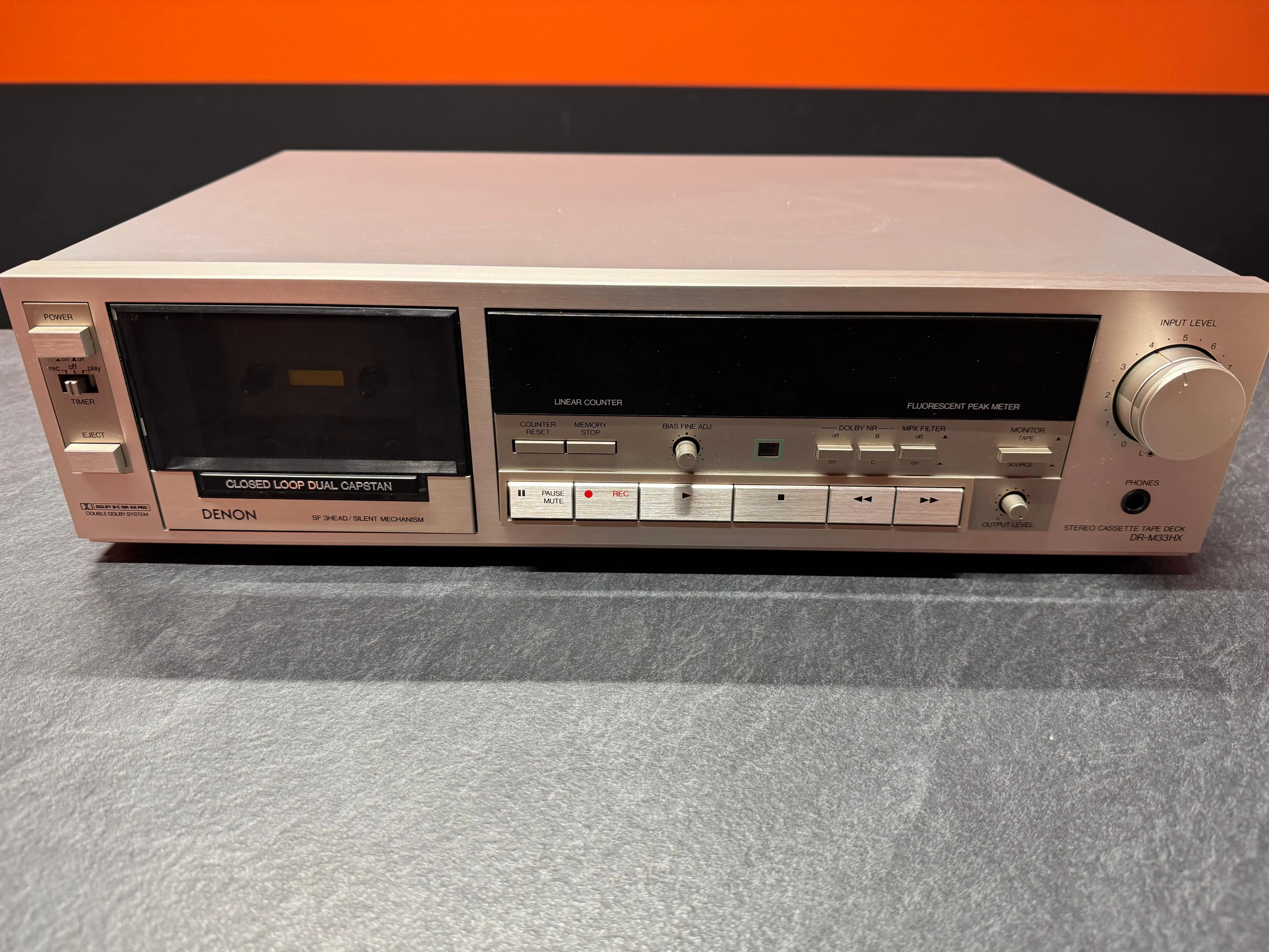 Casetofon Deck Denon DR-M33HX, 3 Head, Dolby B/C, HX Pro, Metal Tape