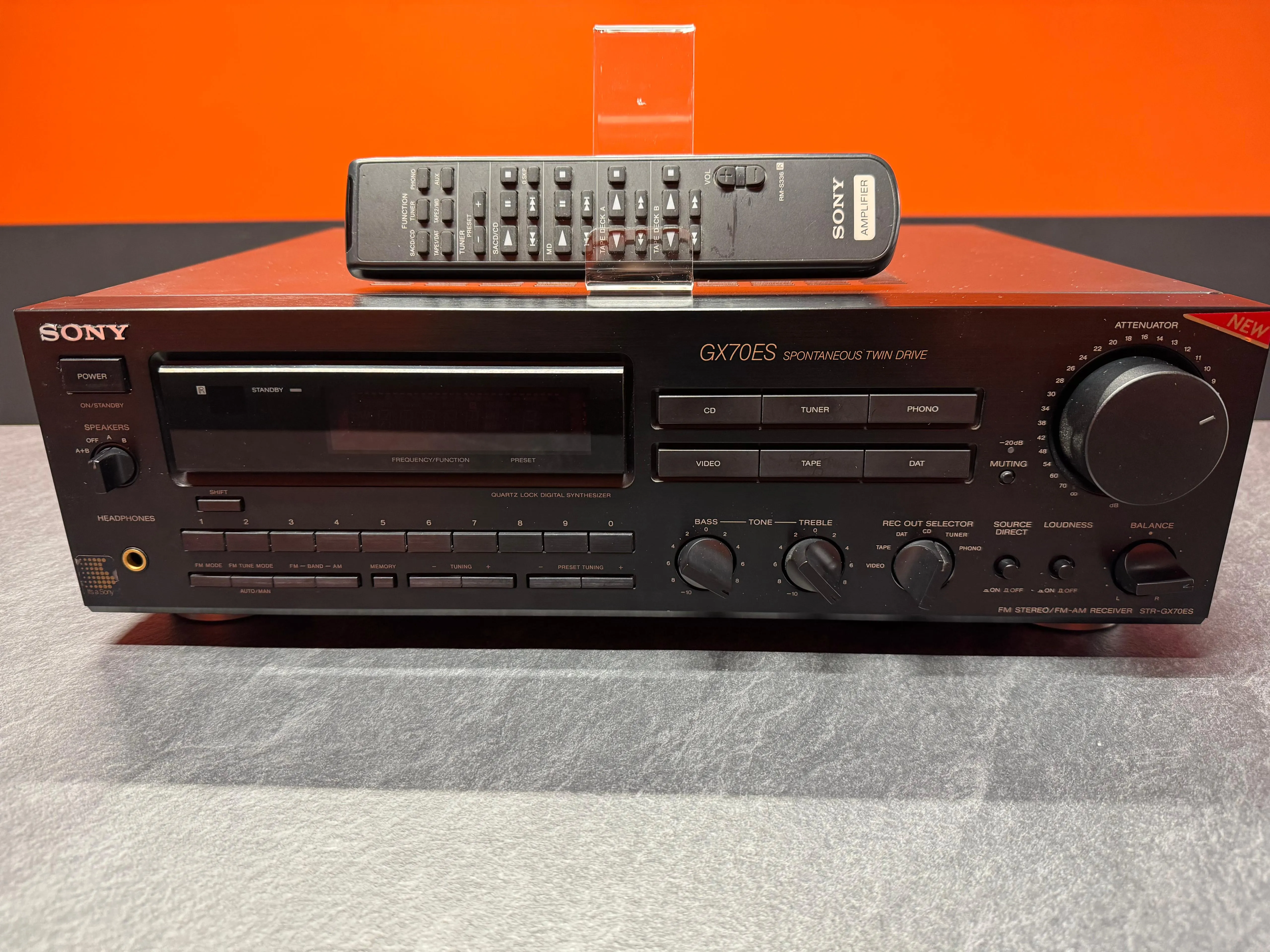 Receiver Stereo Sony STR-GX70ES, Phono MM, FM/AM, Telecomanda