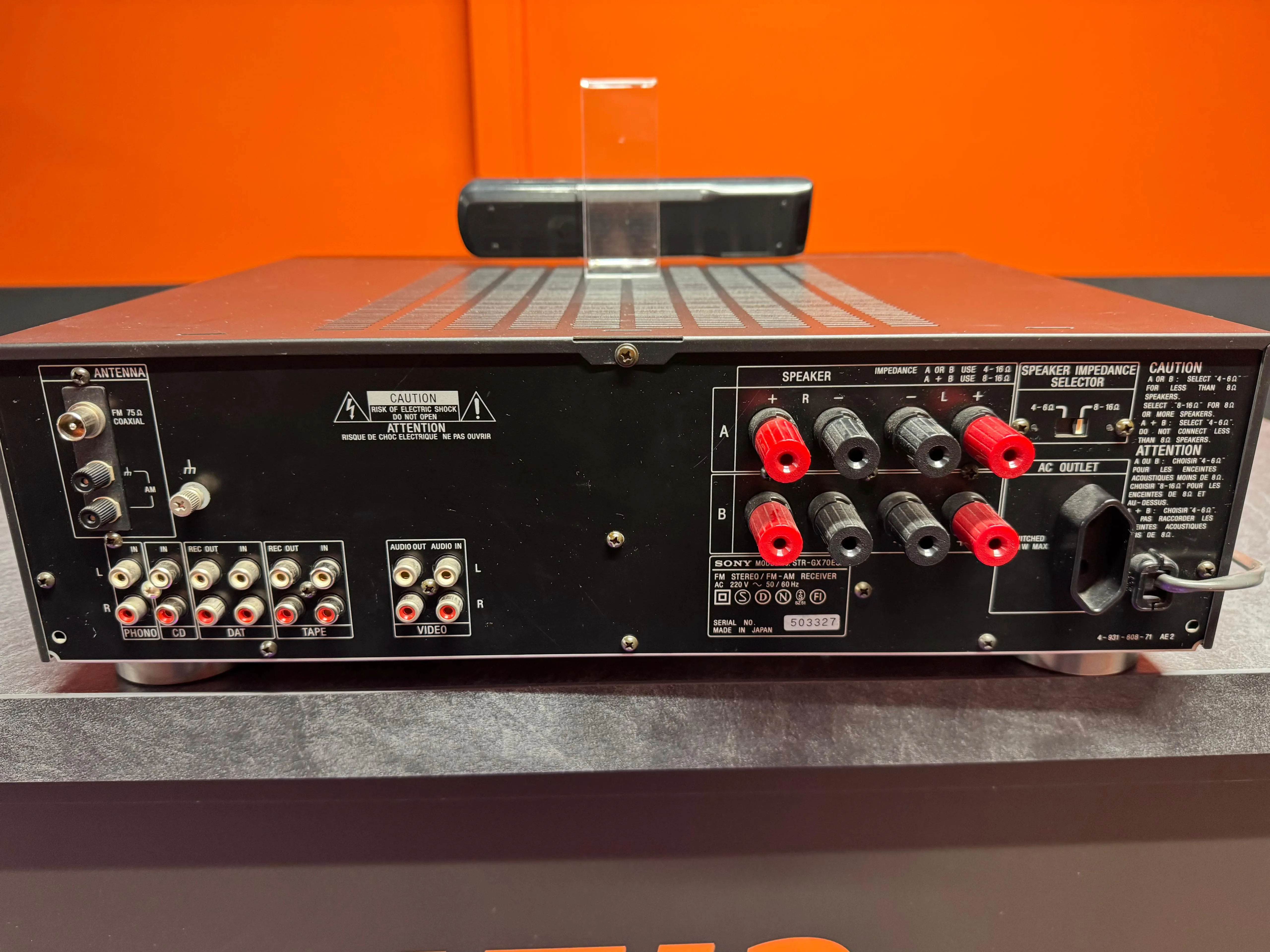Receiver Stereo Sony STR-GX70ES, Phono MM, FM/AM, Telecomanda - imagine 4