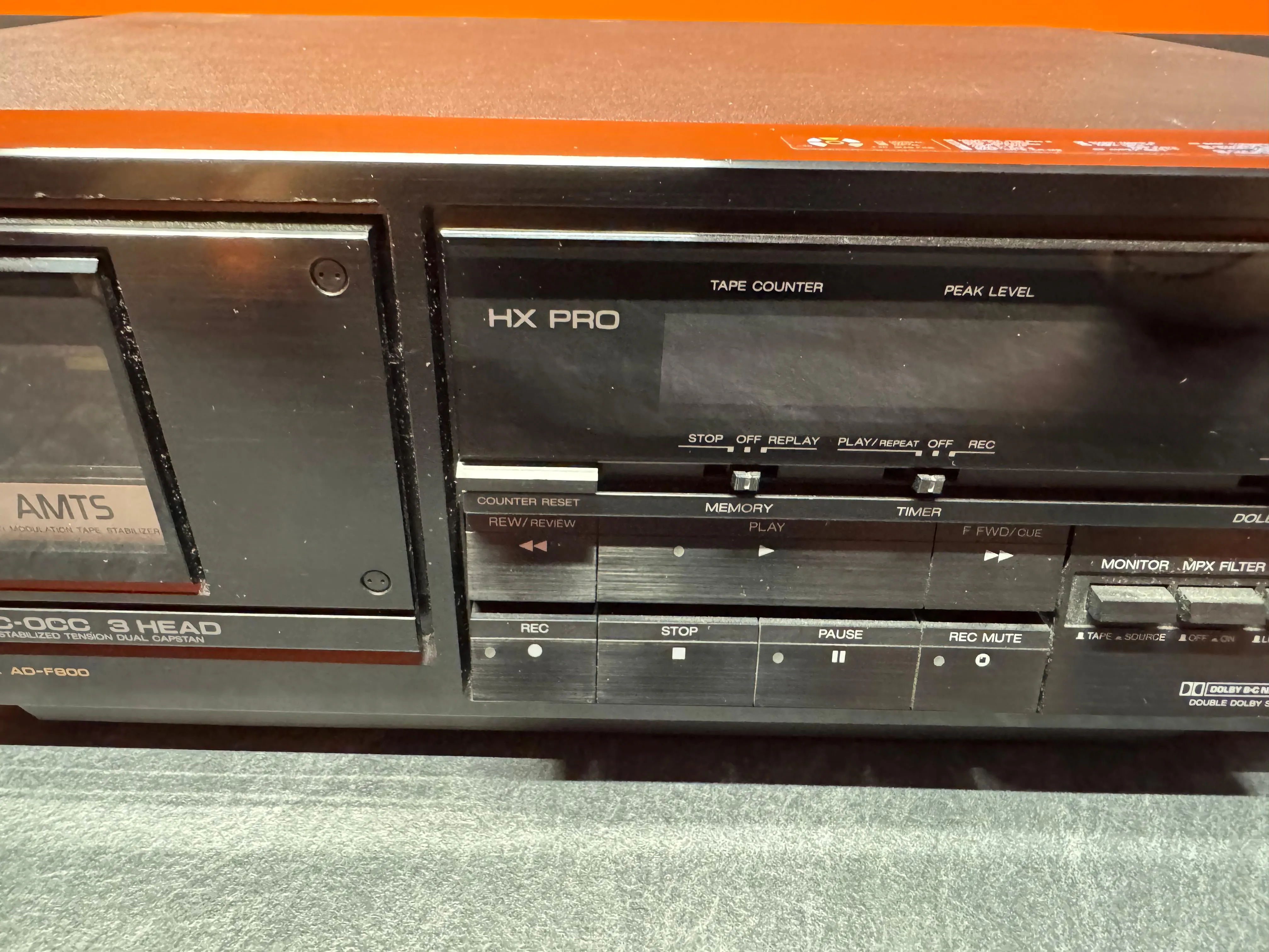 Casetofon Deck Aiwa AD-F800, 3 Head, Dolby B/C, Metal Tape