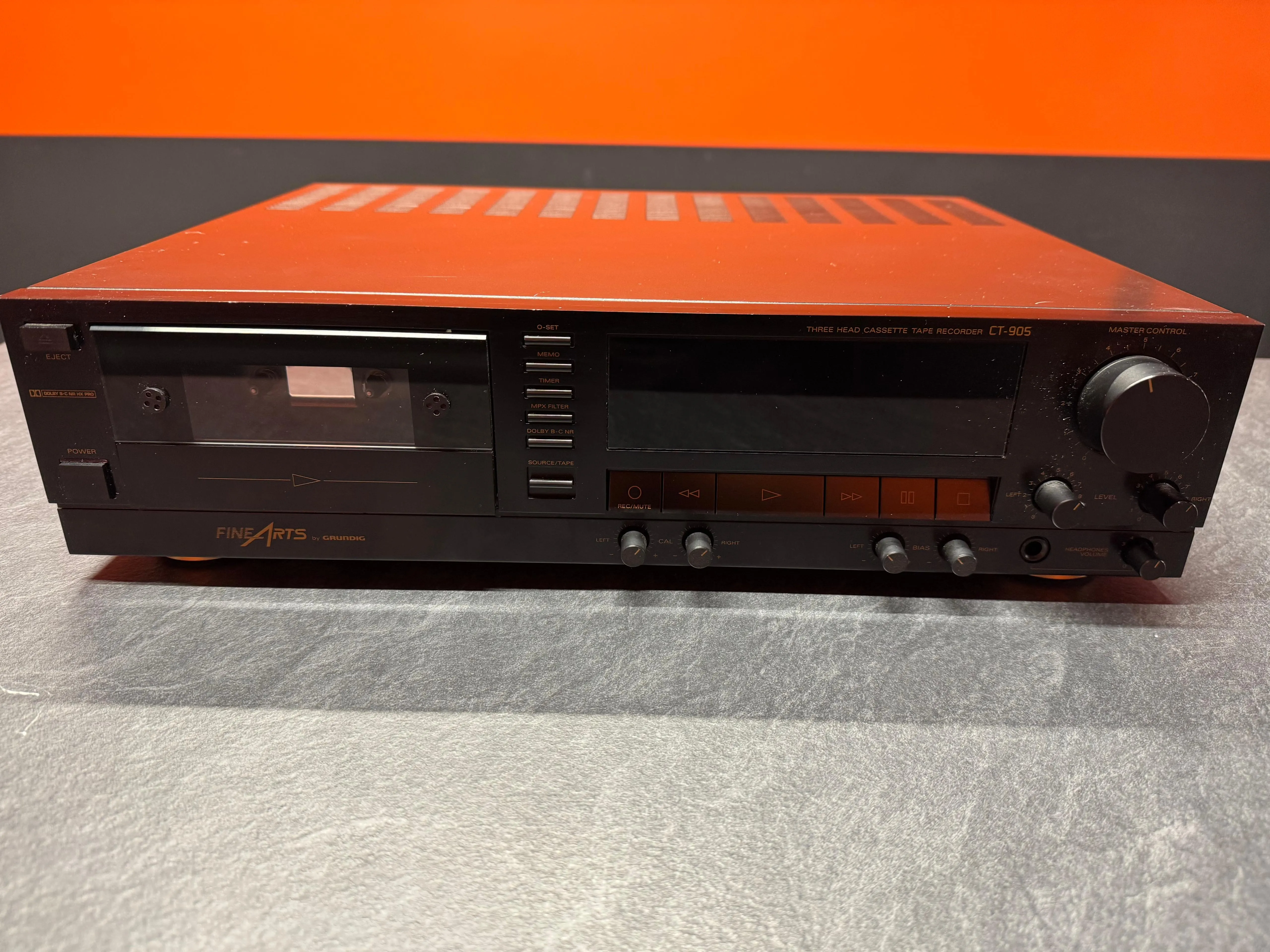 Casetofon Deck Grundig Fine Arts CT-905, 3 Head, Dual Capstan, Dolby B/C, HX Pro
