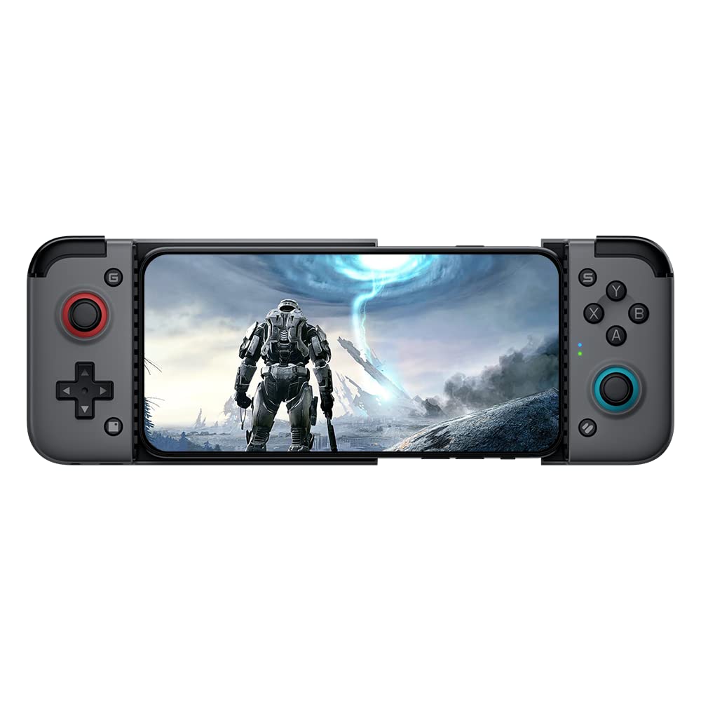 Controller wireless GameSir X2 Bluetooth pentru telefoane Android si iOS, joystick telescopic pentru gaming pe mobil, Gri