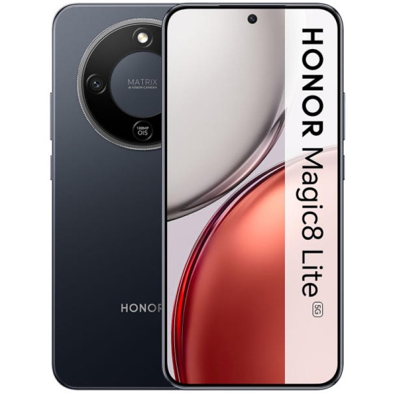 Telefon Mobil Honor Magic7 Lite, 256 Gb, Dual Sim, Titanium Black - imagine 2