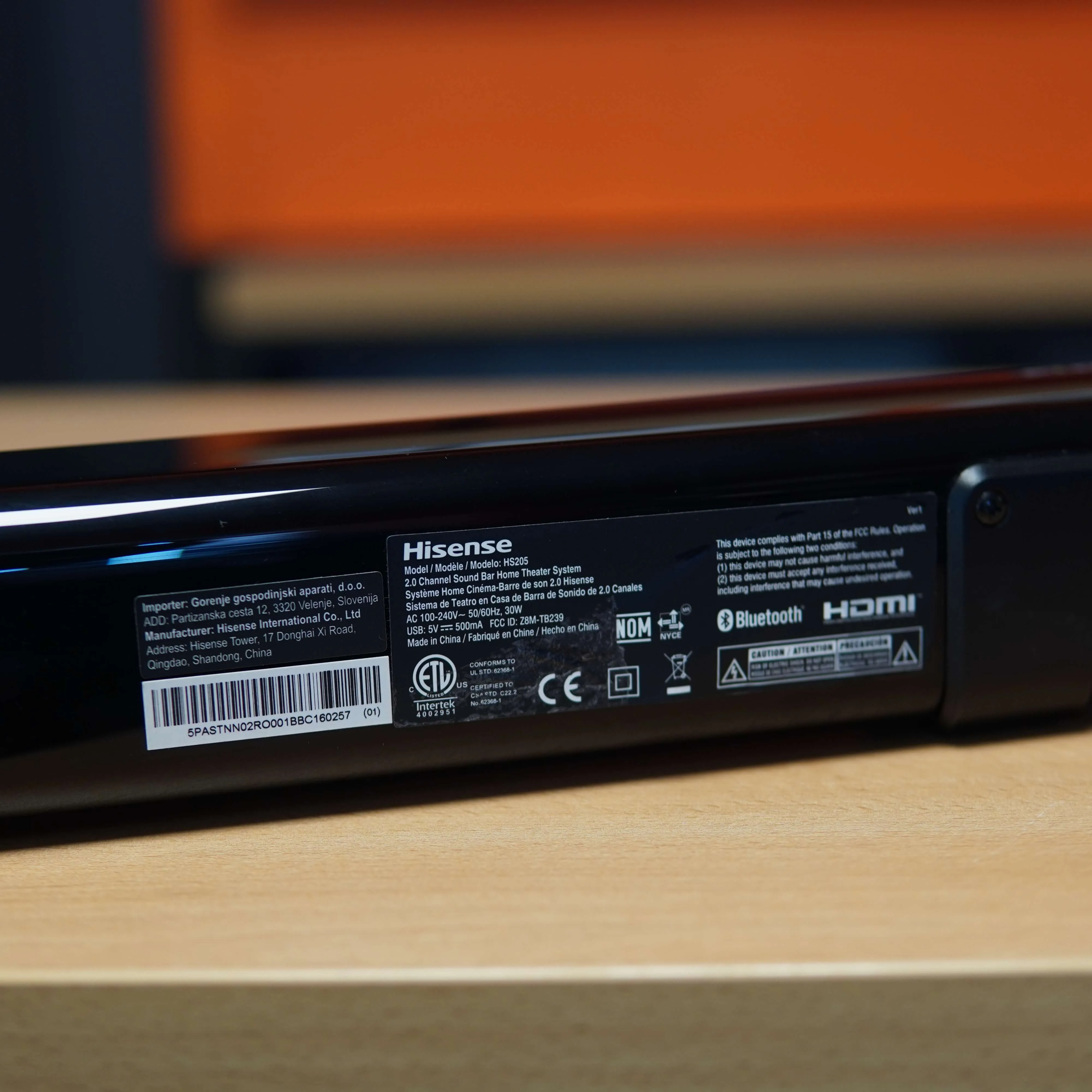 Soundbar HISENSE HS205, 2.0, 60W, Bluetooth, HDMI, ARC, AUXM USB, Negru - imagine 7