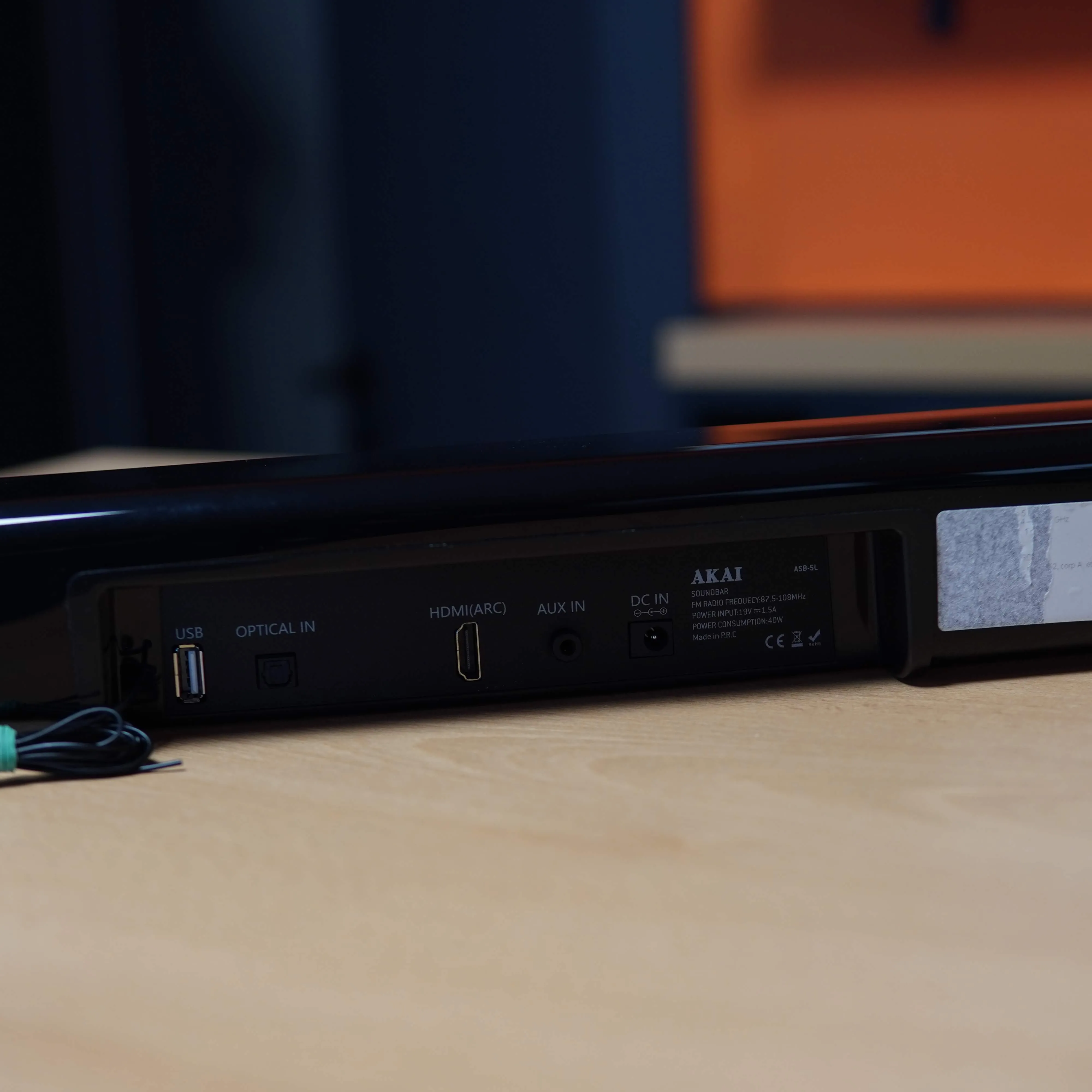 Soundbar AKAI ASB-5L, 2.0 canale, 40 W, Bluetooth, USB, HDMI (ARC), Aux in, Radio FM - imagine 7