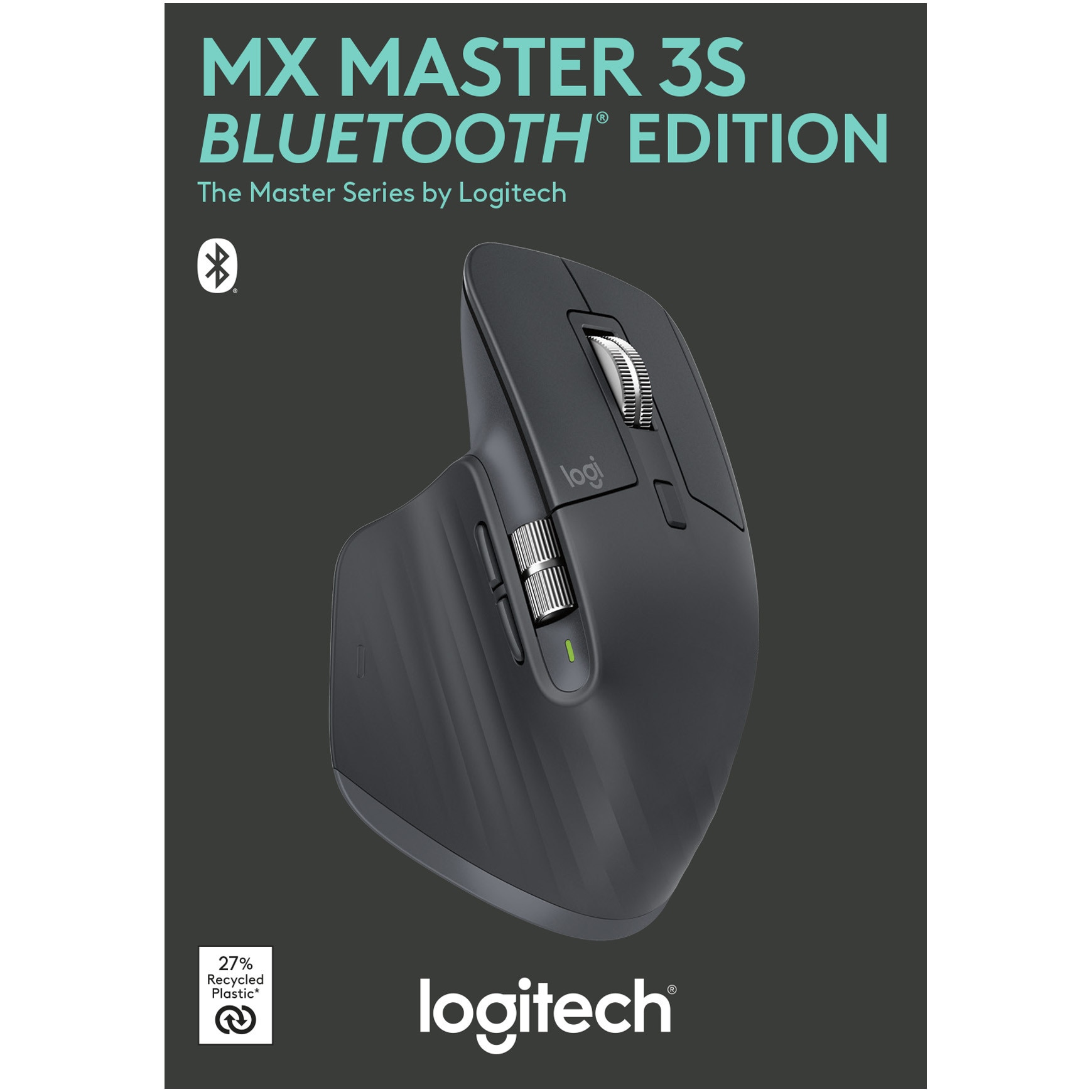 Mouse Wireless LOGITECH MX Master 3S Bluetooth Edition, 8000 dpi, Black - imagine 2