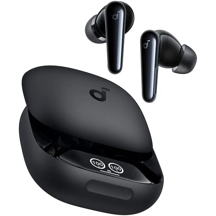 Casti In-EarAnker Soundcore Liberty 4 Pro, True Wireless, Bluetooth 5.3, ANC, IPX5, Negru