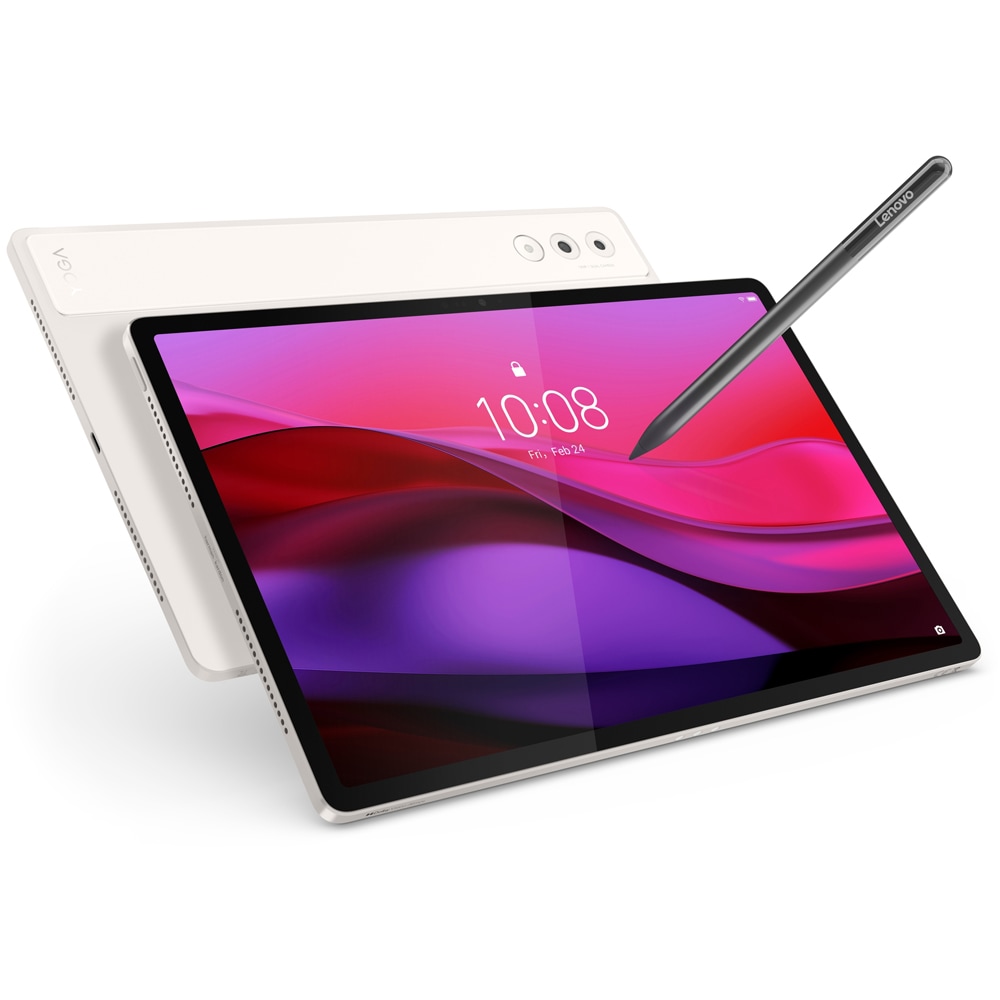 Tableta Lenovo Yoga Tab 11.1 inch TB710FU, Snapdragon 8 Gen 3, 12 GB RAM, 256GB, Wi-Fi 7, Tab Pen Pro, Seashell