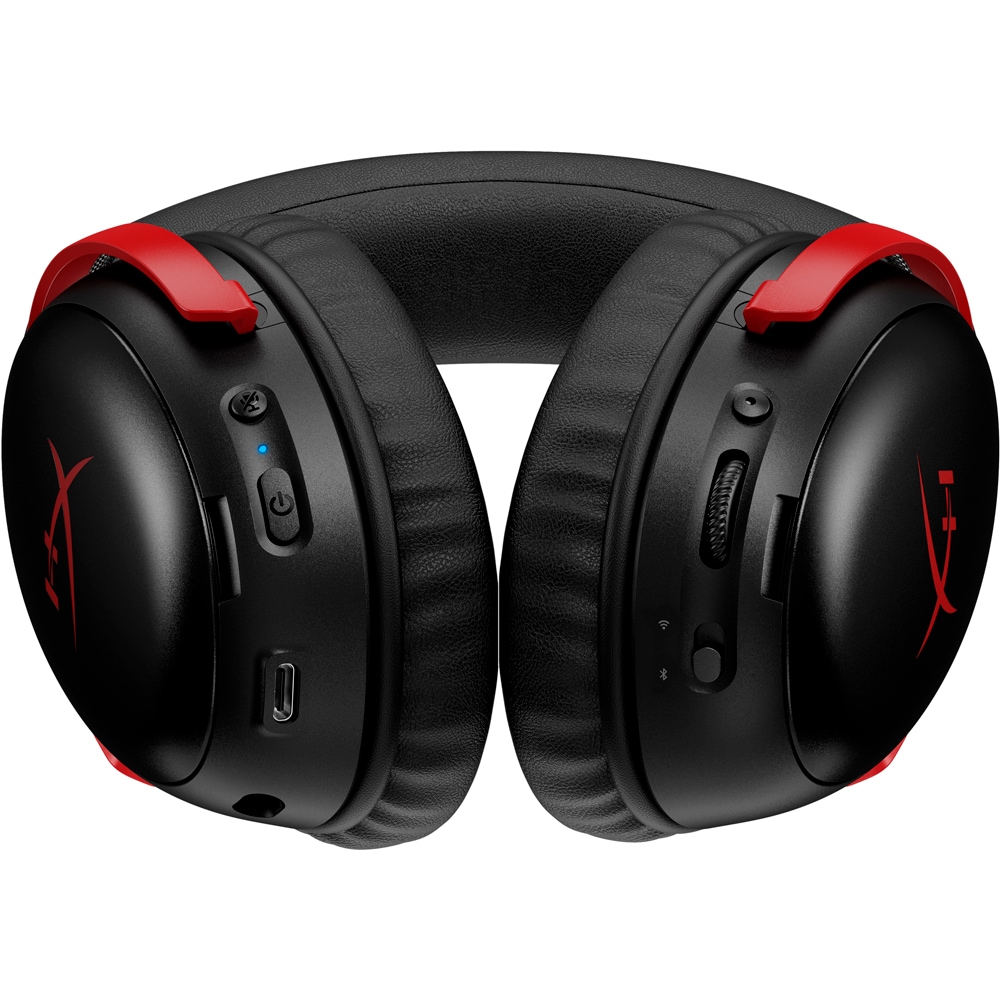 Casti Gaming Wireless HyperX Cloud III, DTS Headphone X Spatial Audio, NC si indicator LED, multiplatforma, Negru - imagine 5