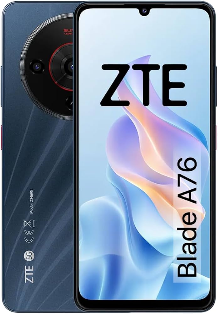ZTE Blade A76 5G, 128GB, 8 GB, Dual SIM, AI, 5000Mah, HD+ Display Stardust Black - imagine 2